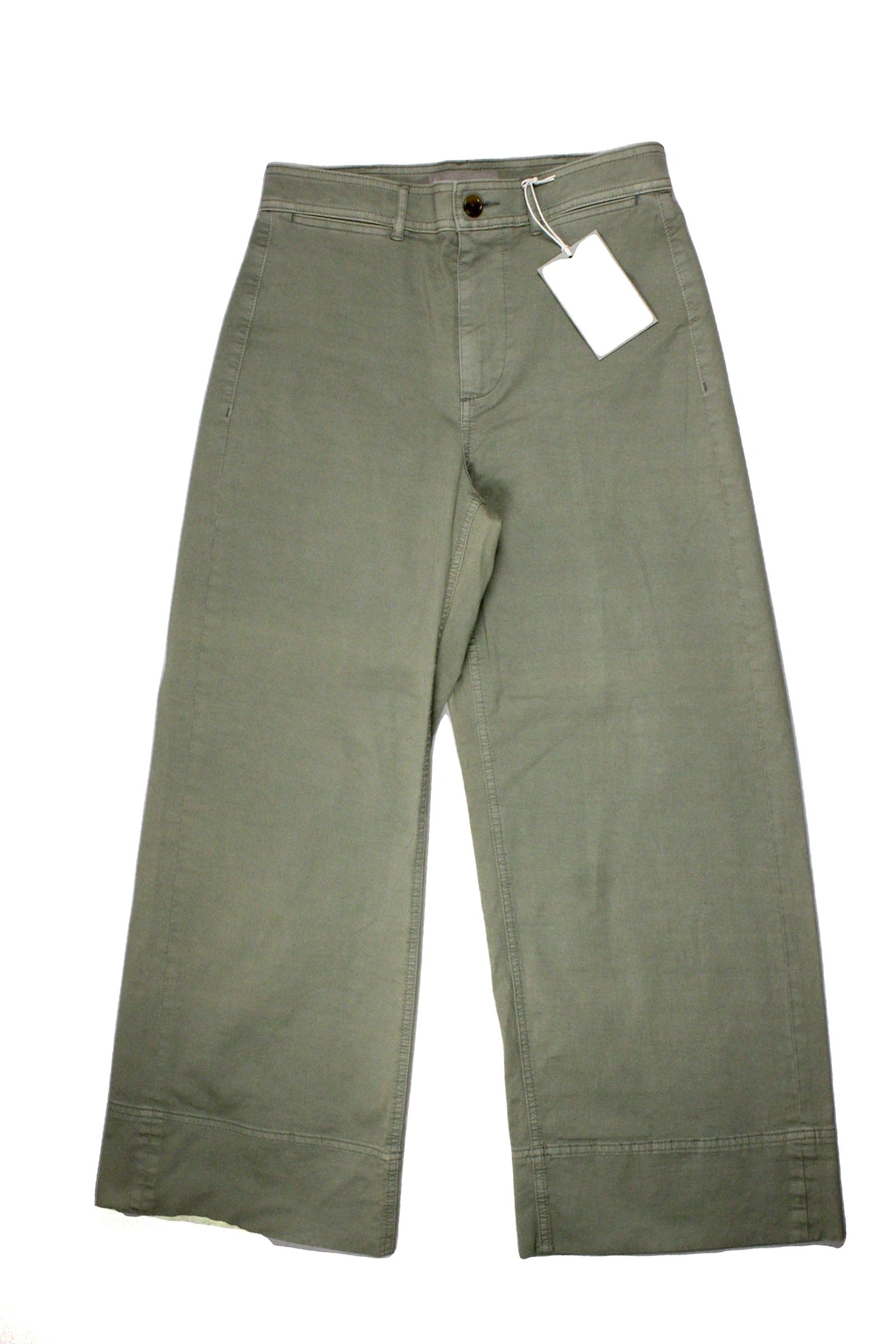 Everlane Women's Light Olive Pants with Two Coin Pockets, Wide Leg – Size W26 | New with Tags