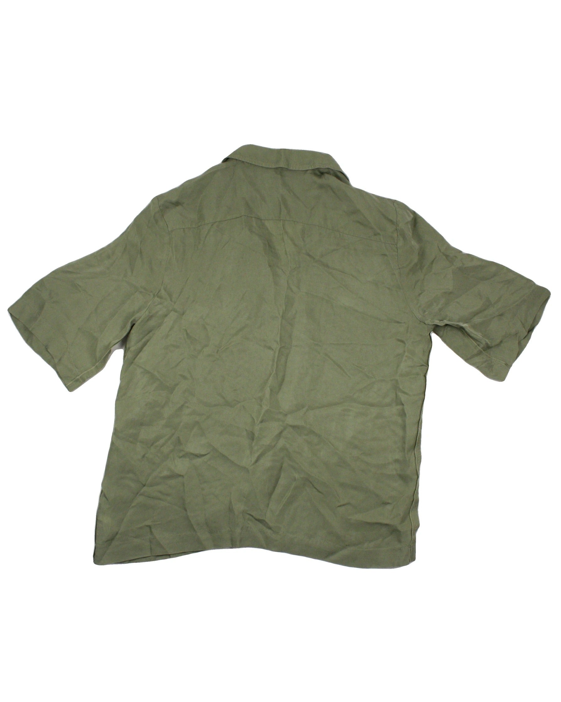 Wilfred Women's Olive Shirt with Back Yoke – Size S