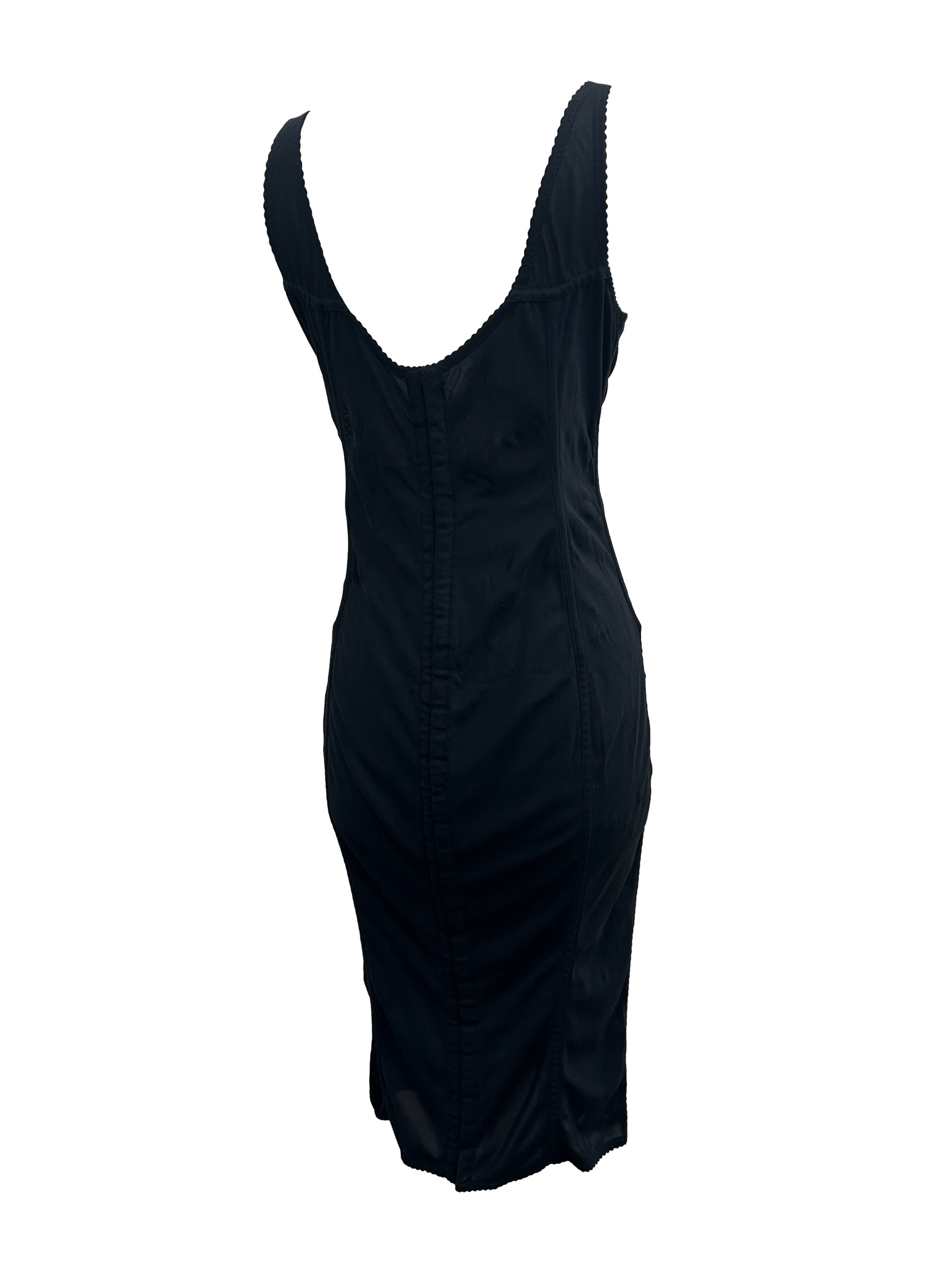 Dolce & Gabbana Size 10 Vintage Lace-Up Bustier Dress