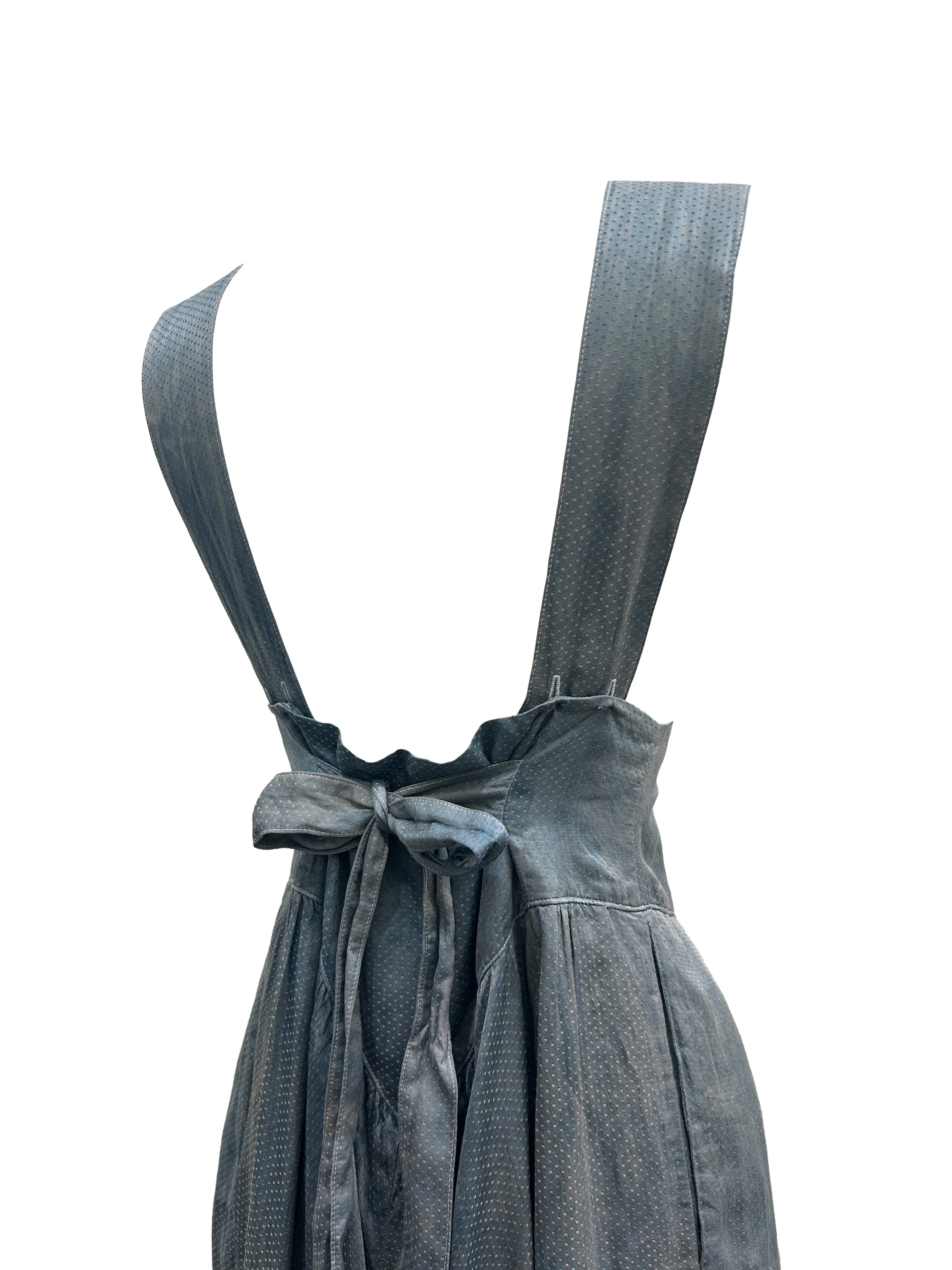 Vanessa Mooney Size M Indigo Silk Venus Dress