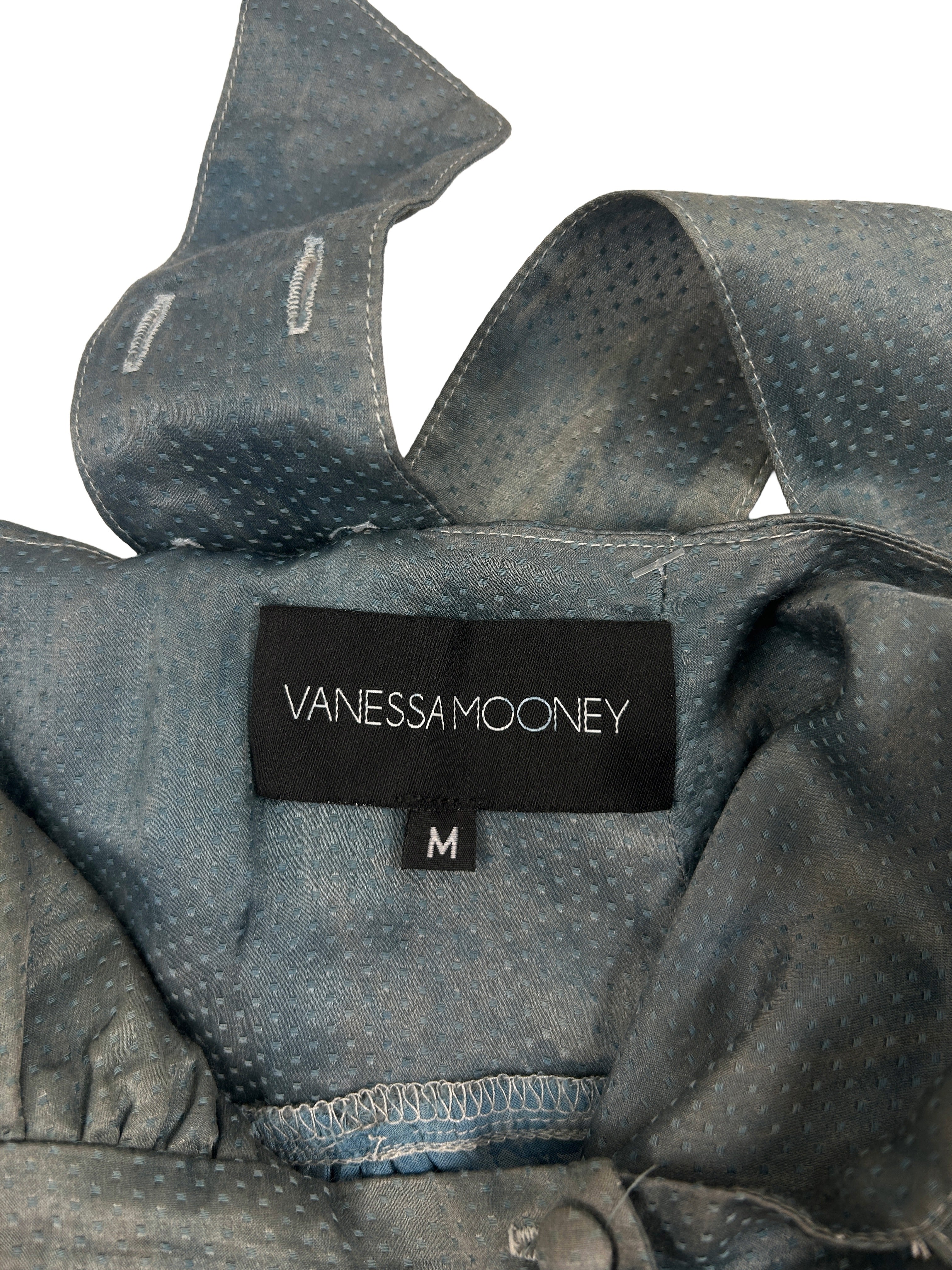 Vanessa Mooney Size M Indigo Silk Venus Dress