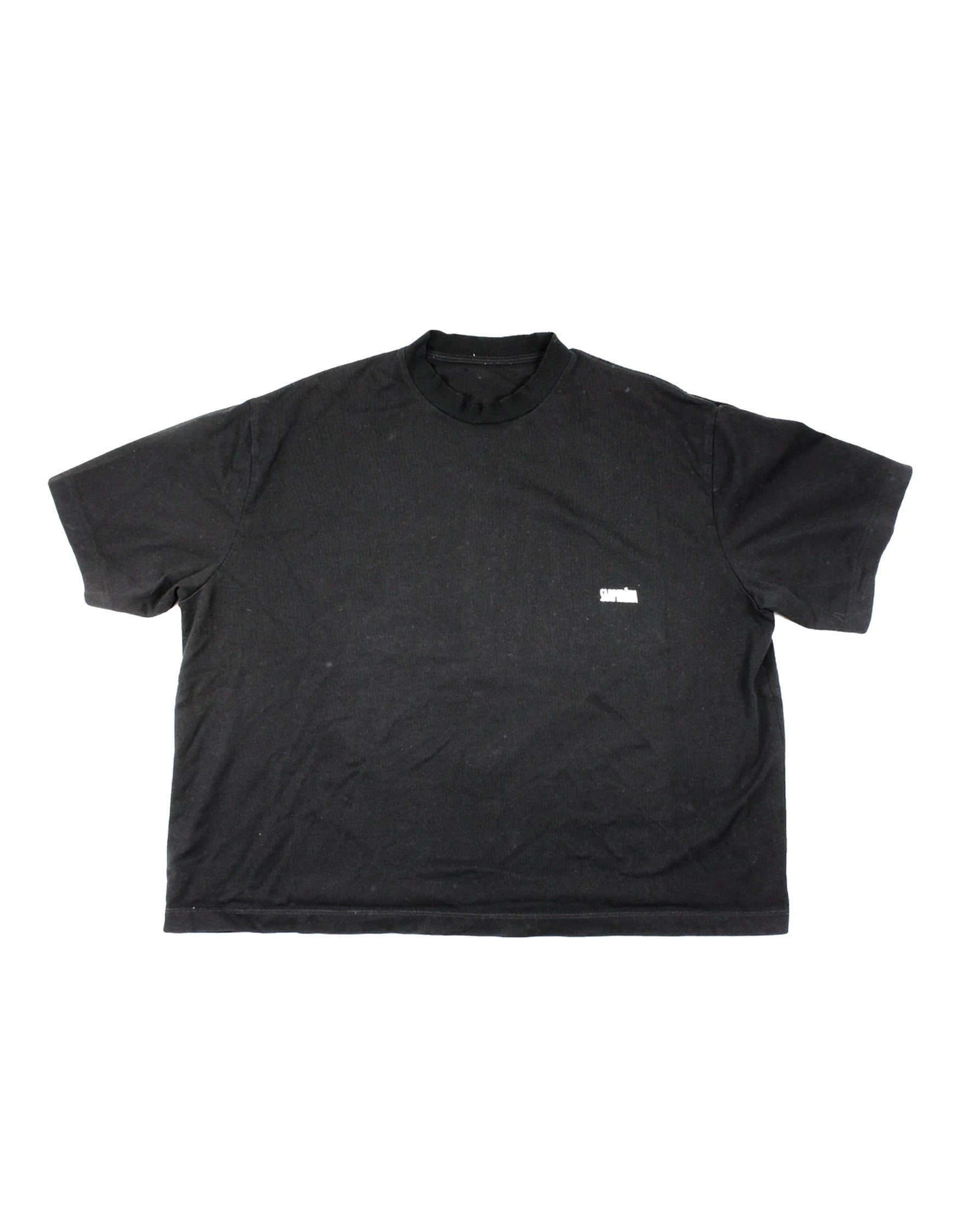 Sagittaire A Men's Black/Red/Yellow/White Tee with "Samphrenia" Detail, Back Shell Graphic, Crew Neck