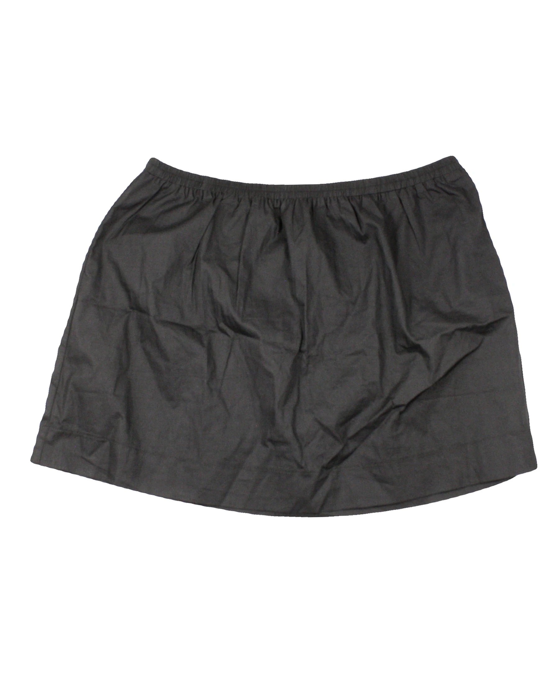 VRG GRL Women's Black Skirt with Cotton, Elastic Waist, Mini Length – Size W28