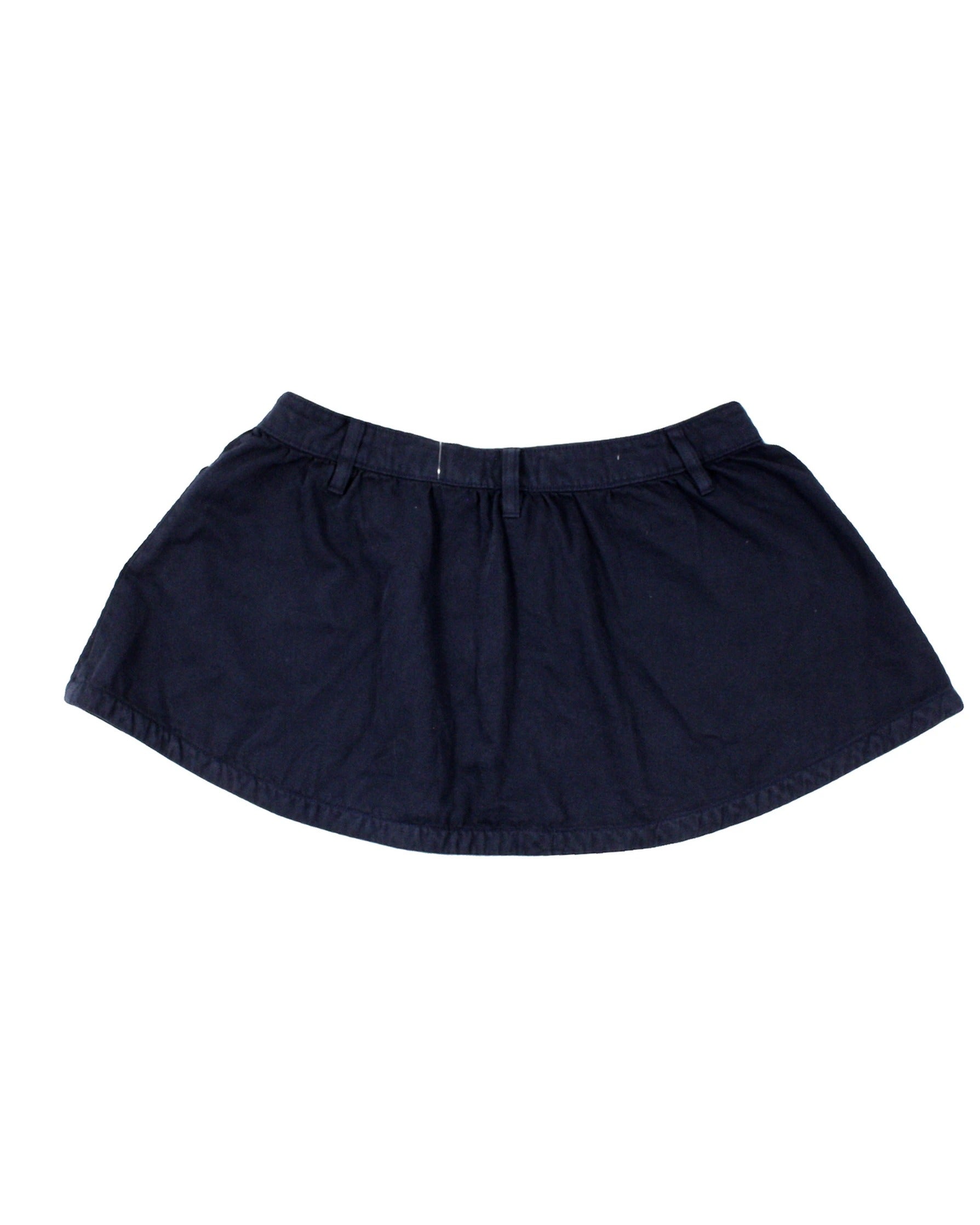 Sunday Best Women's Navy Skirt with Cotton, Mini Length, Flared – Size W31 | New with Tags