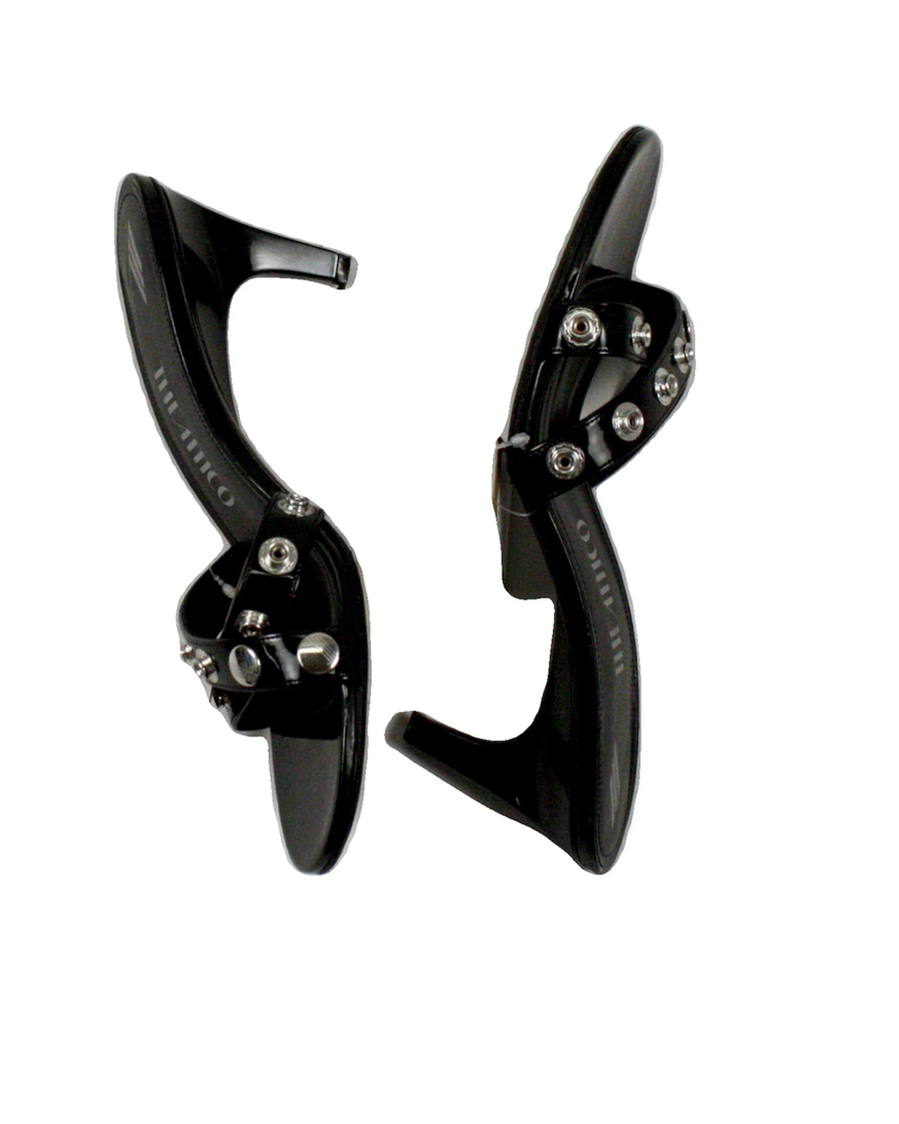 The Attico Designer Women's Black Snap Strap Detail Crisscross Straps 3 Heel Heels – Size 10