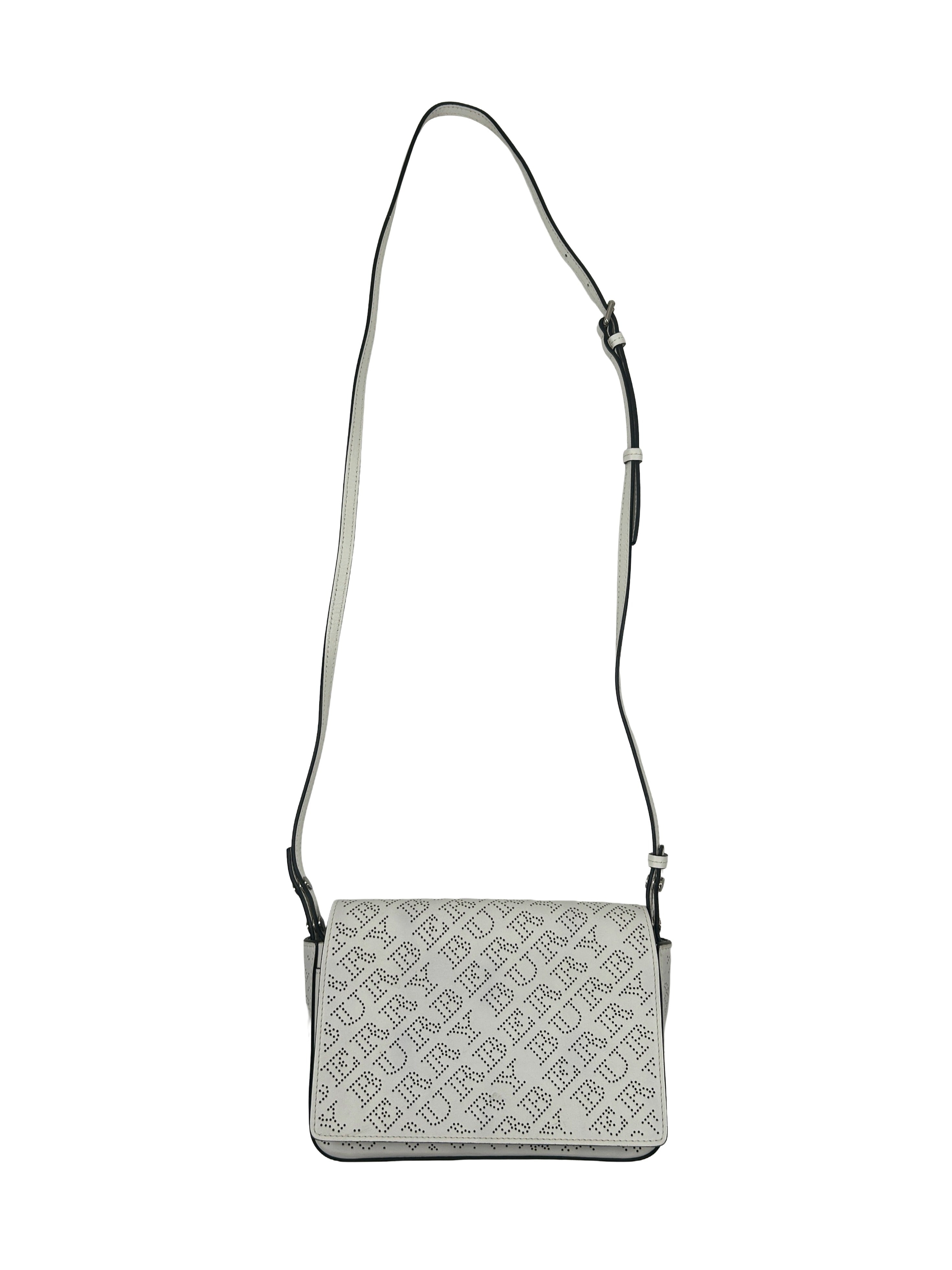 Burberry Perforated Leather Hampshire Crossbody Bag