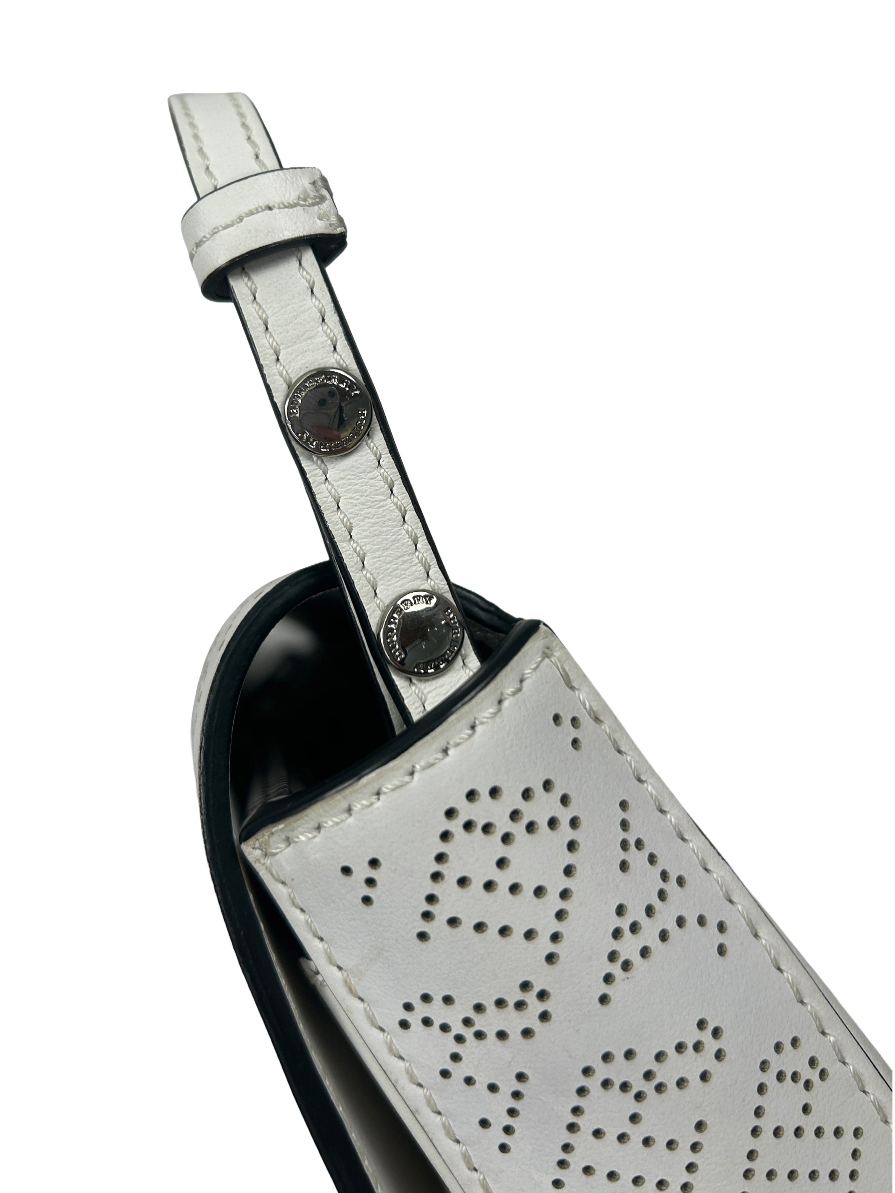 Burberry Perforated Leather Hampshire Crossbody Bag