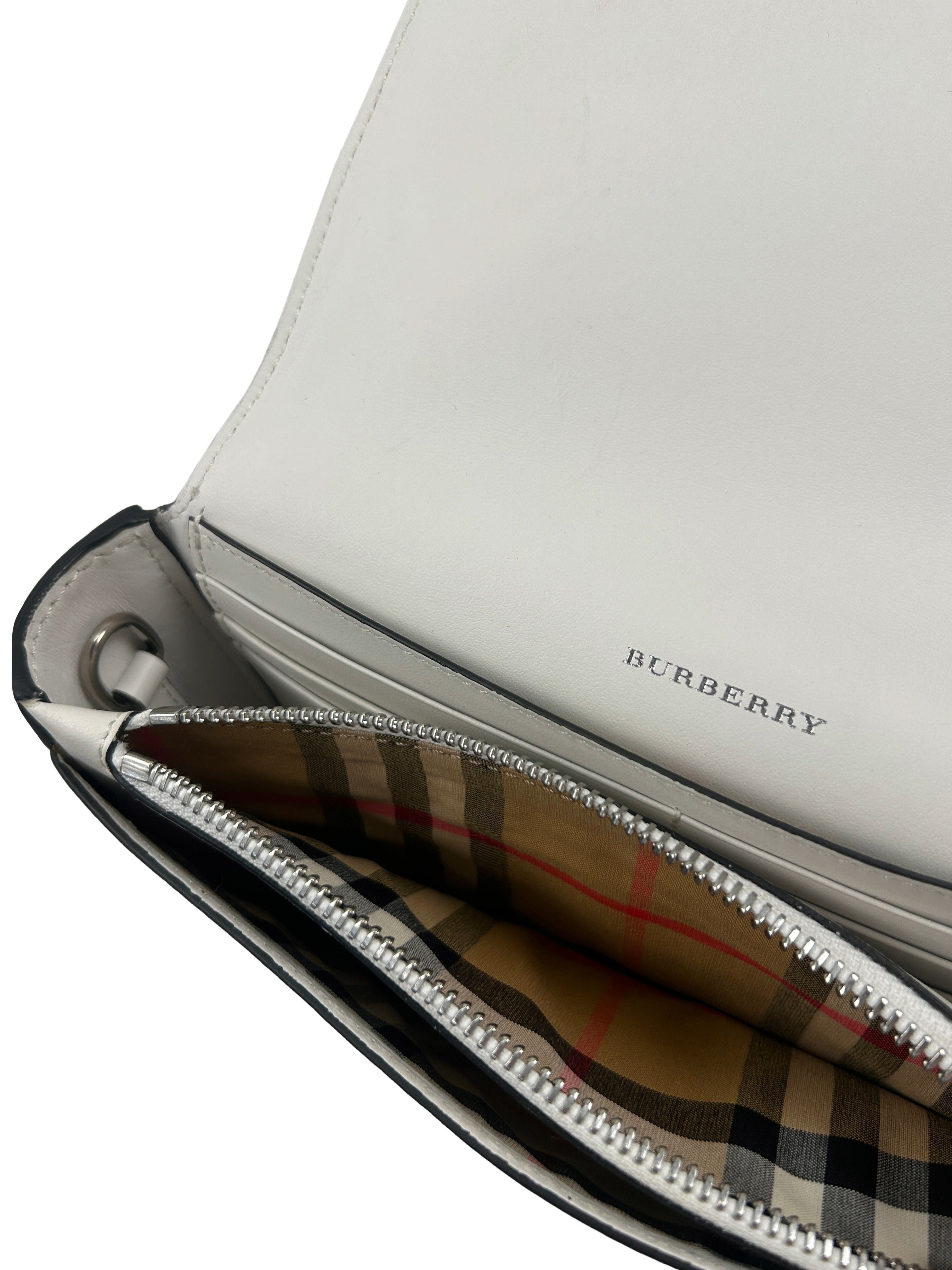 Burberry Perforated Leather Hampshire Crossbody Bag