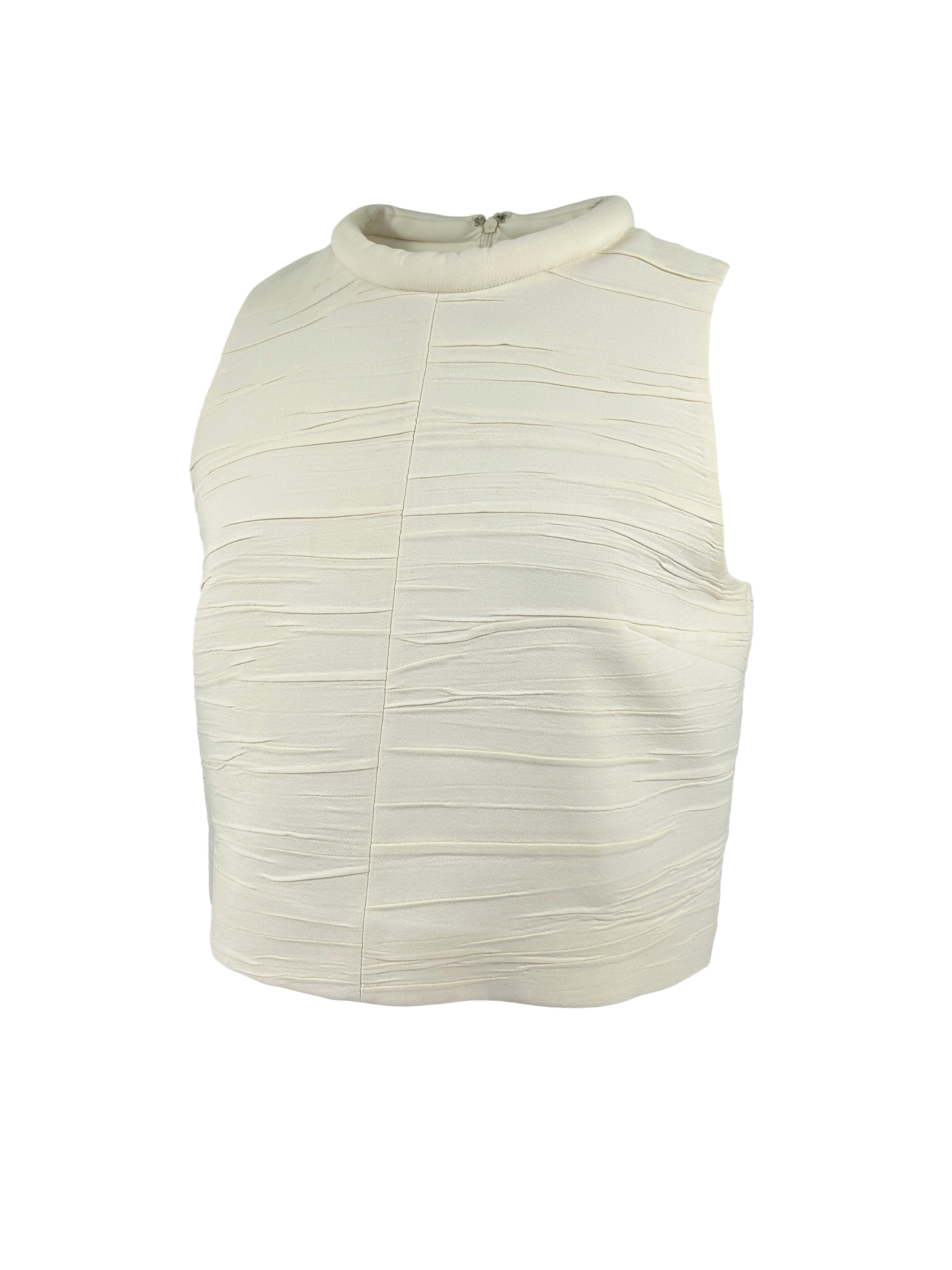 Proenza Schouler Size 4 Textured Padded Neckline Top
