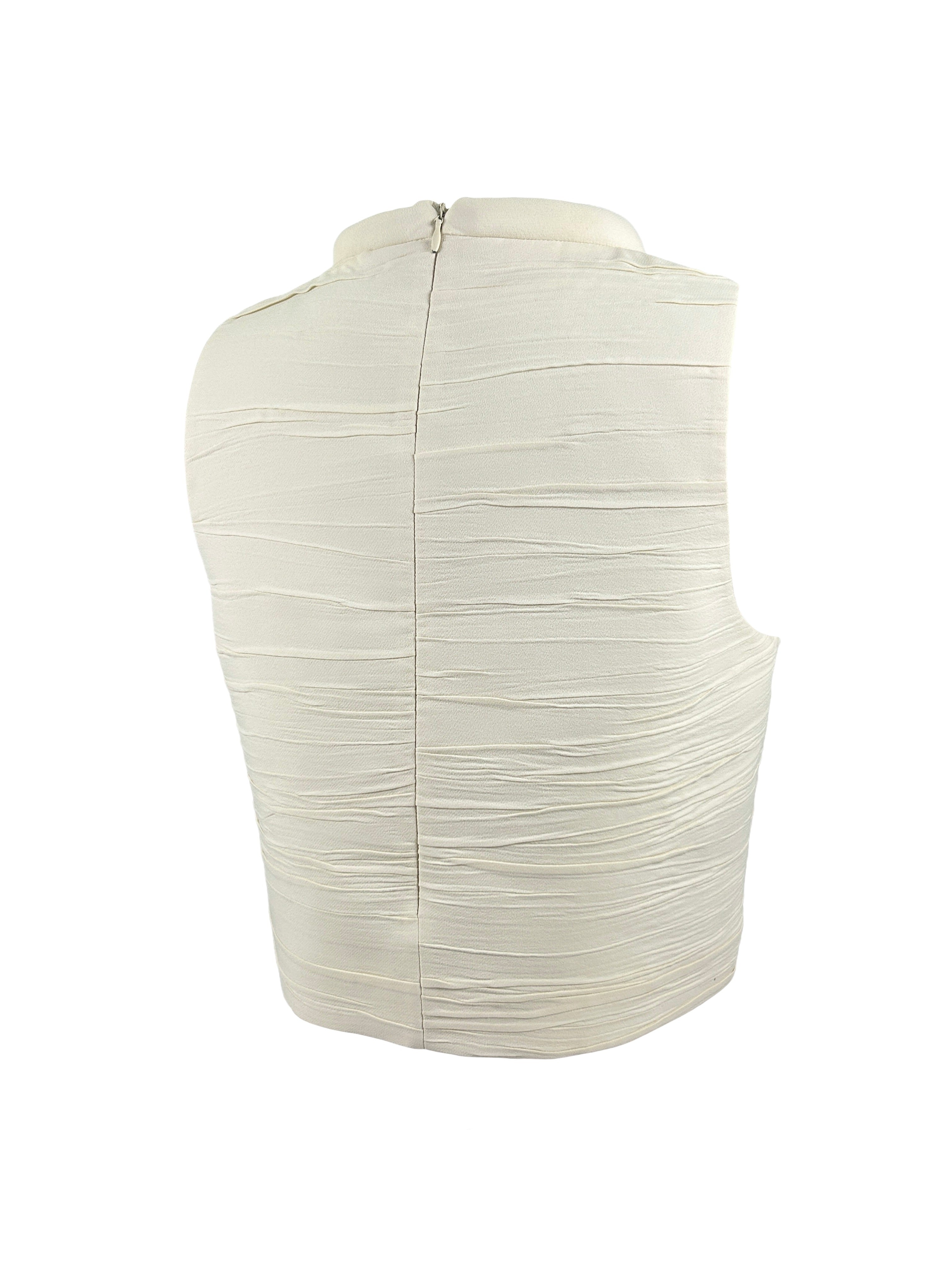 Proenza Schouler Size 4 Textured Padded Neckline Top