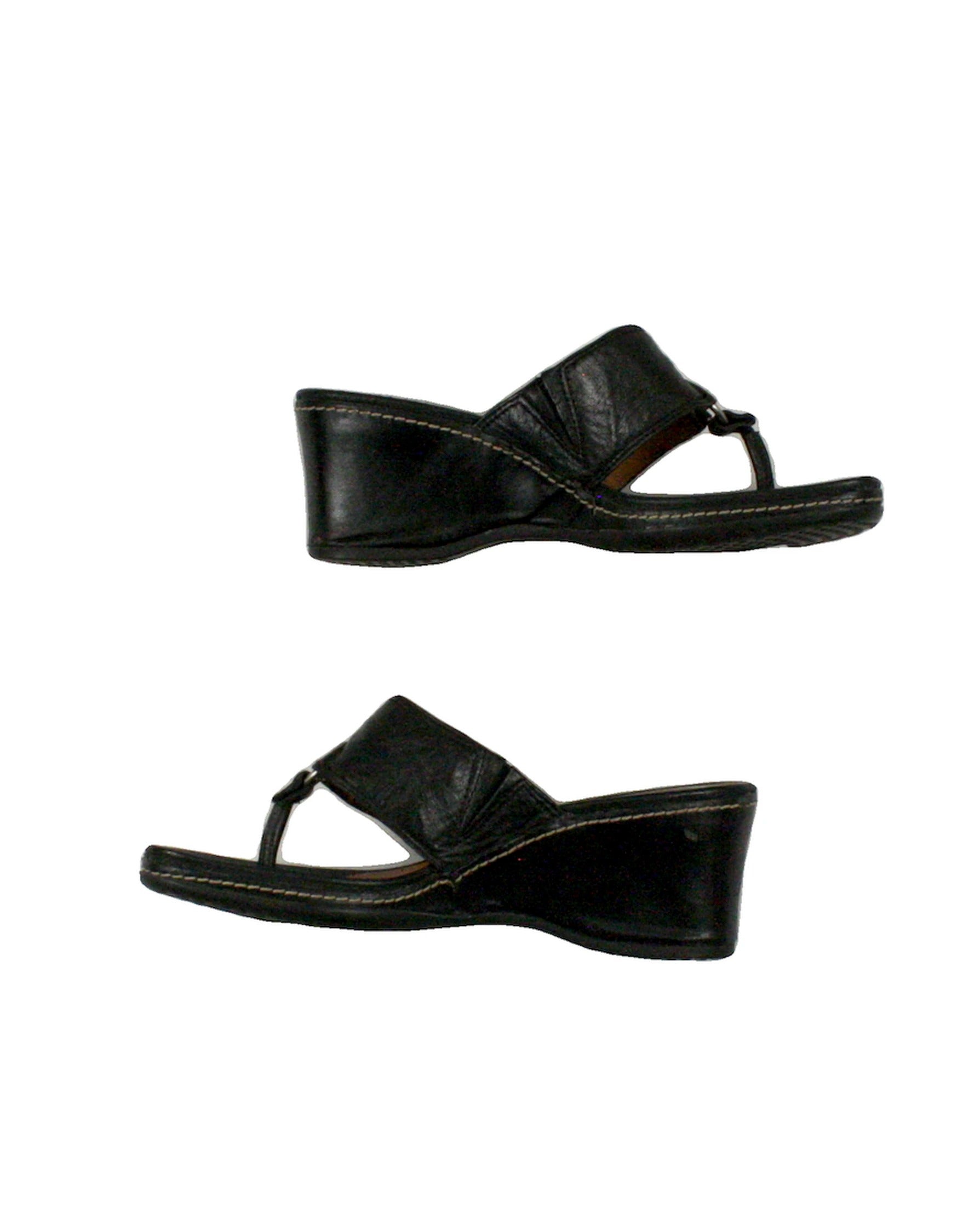Rockport Women's Black/Tan Square Toe Lthr Item – AS IS, Size 5.5