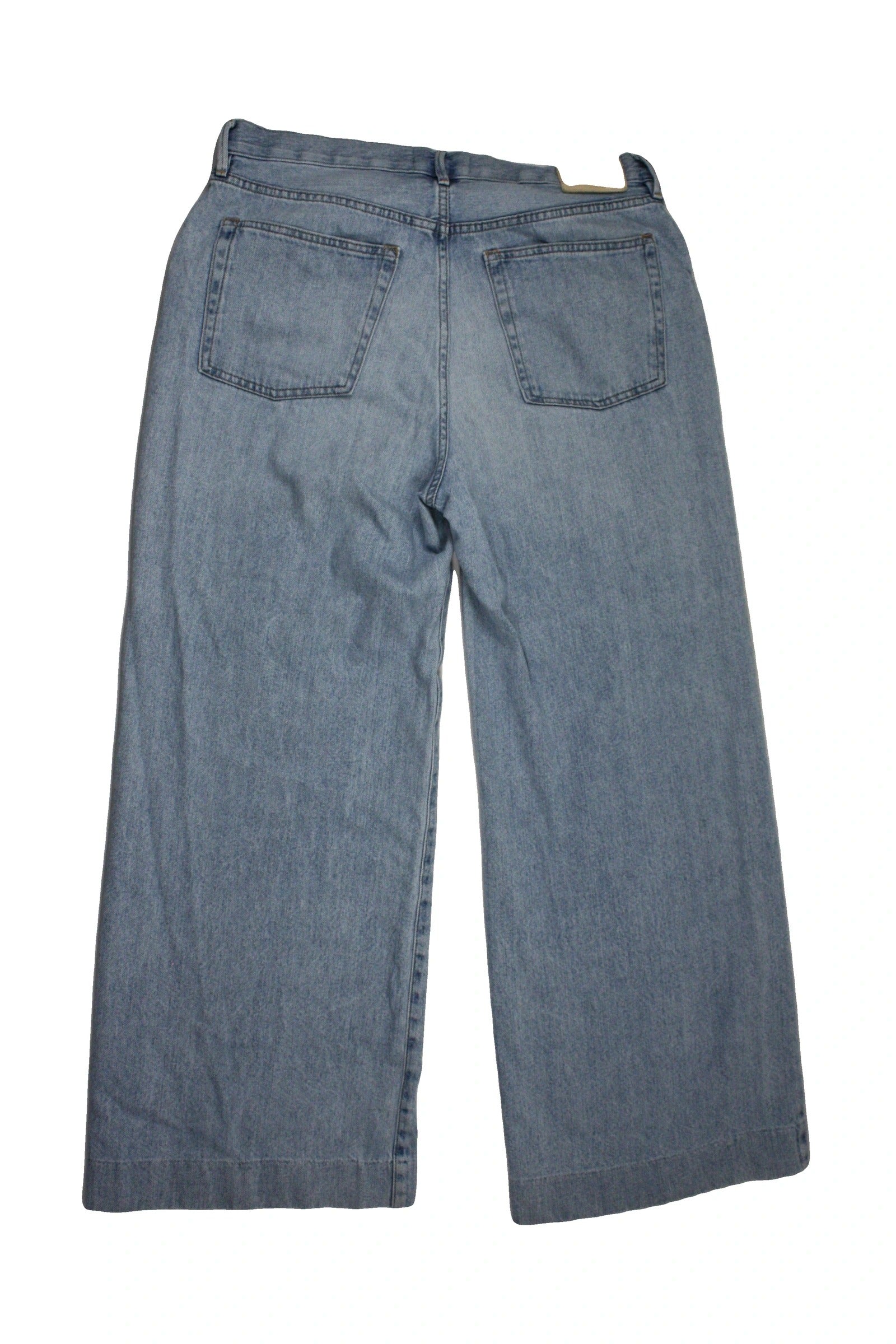Everlane Women's Light Blue Five Pockets Mid Rise Wide Leg Jeans – Waist 31