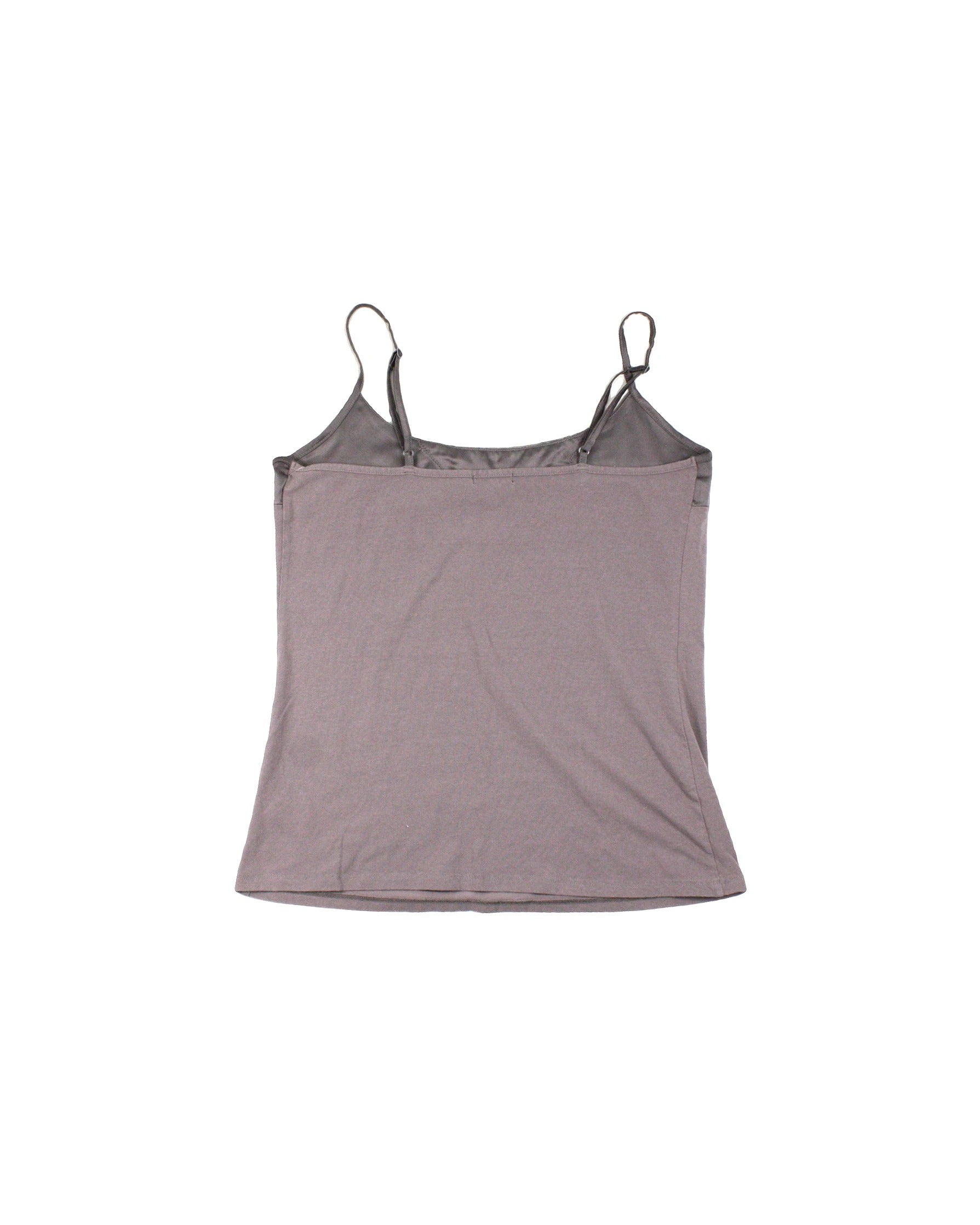 ChicByJacob Women's Purple Front Lace Detail Sheen Top Panel Spaghetti Strap Top – Size XL