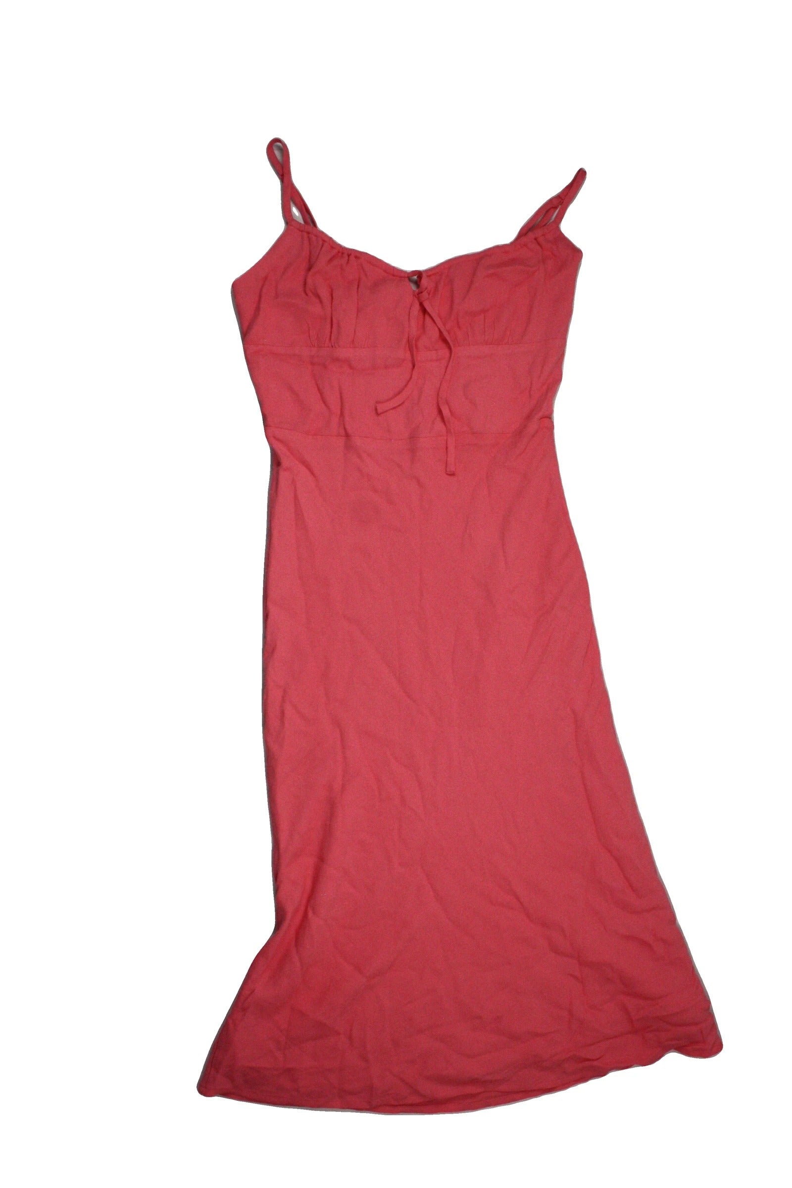 Wilfred Free Women's Pink Back Smocking Maxi Length Bust Gathers Spaghetti Strap Dress – Size 2