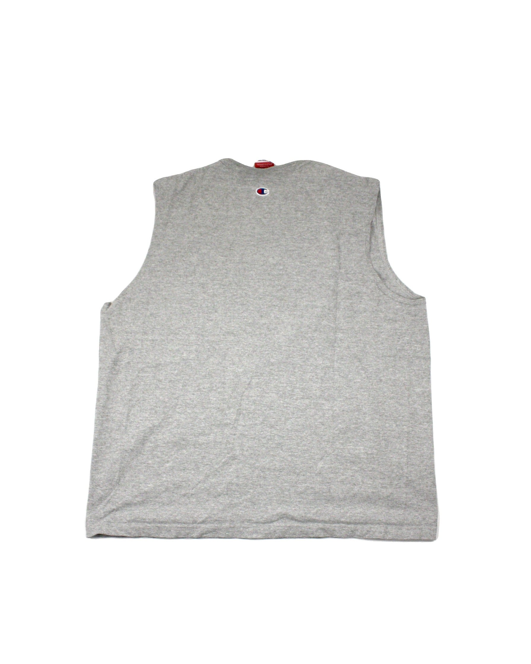 Champion Men's Gray/Black/Red Carnival Heathered Texture Crew Neckline Tank – Size XL