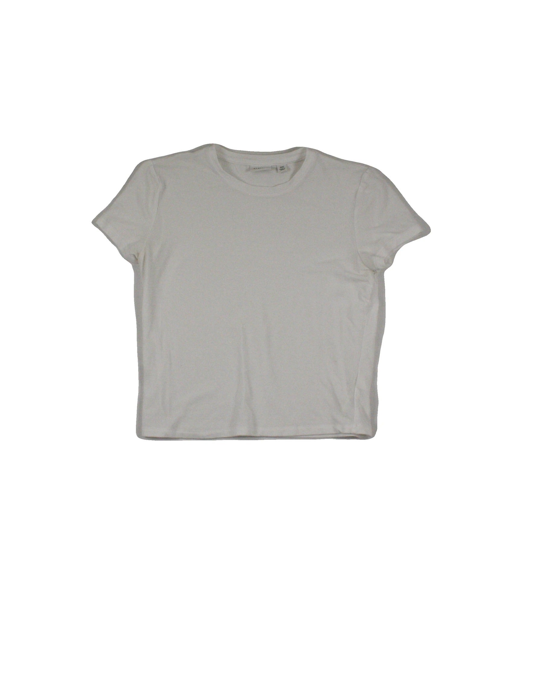 Babaton Women's White Crew Neckline T-Shirt – Size XXS