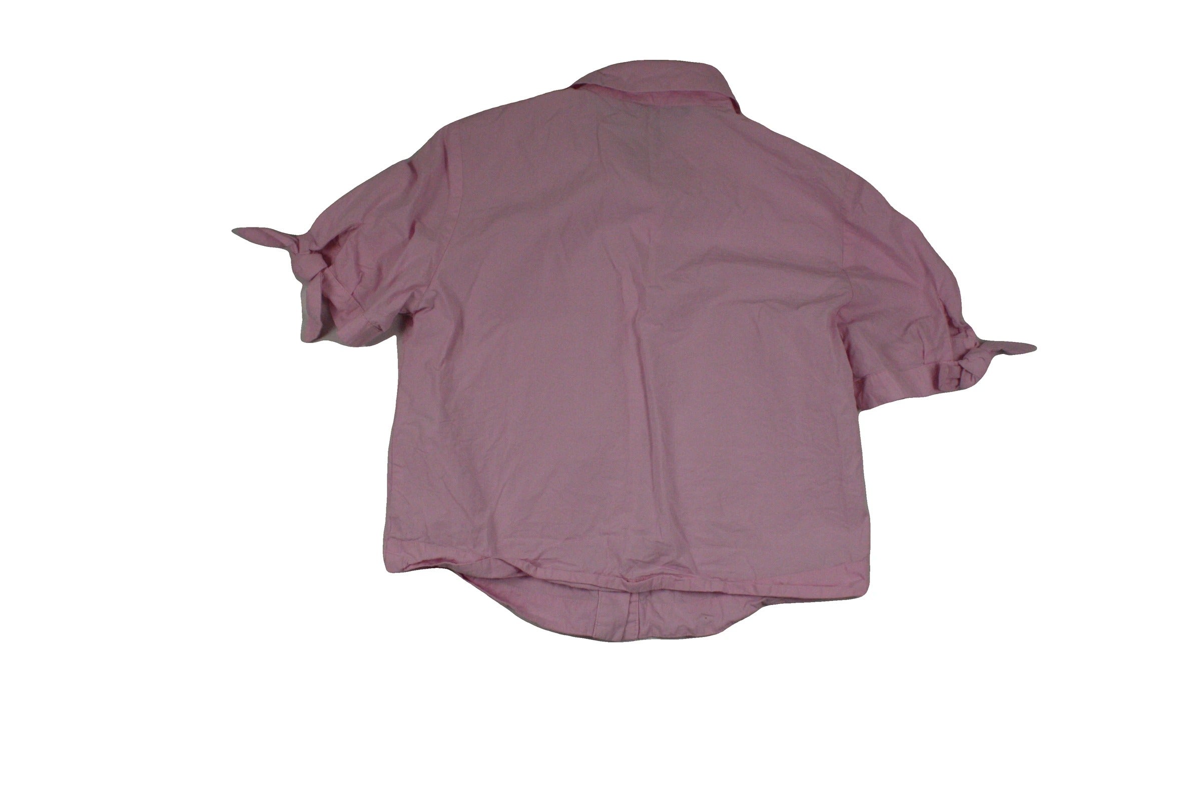 Zara Women's Pink Boxy Fit Short Sleeve Shirt – Size XS