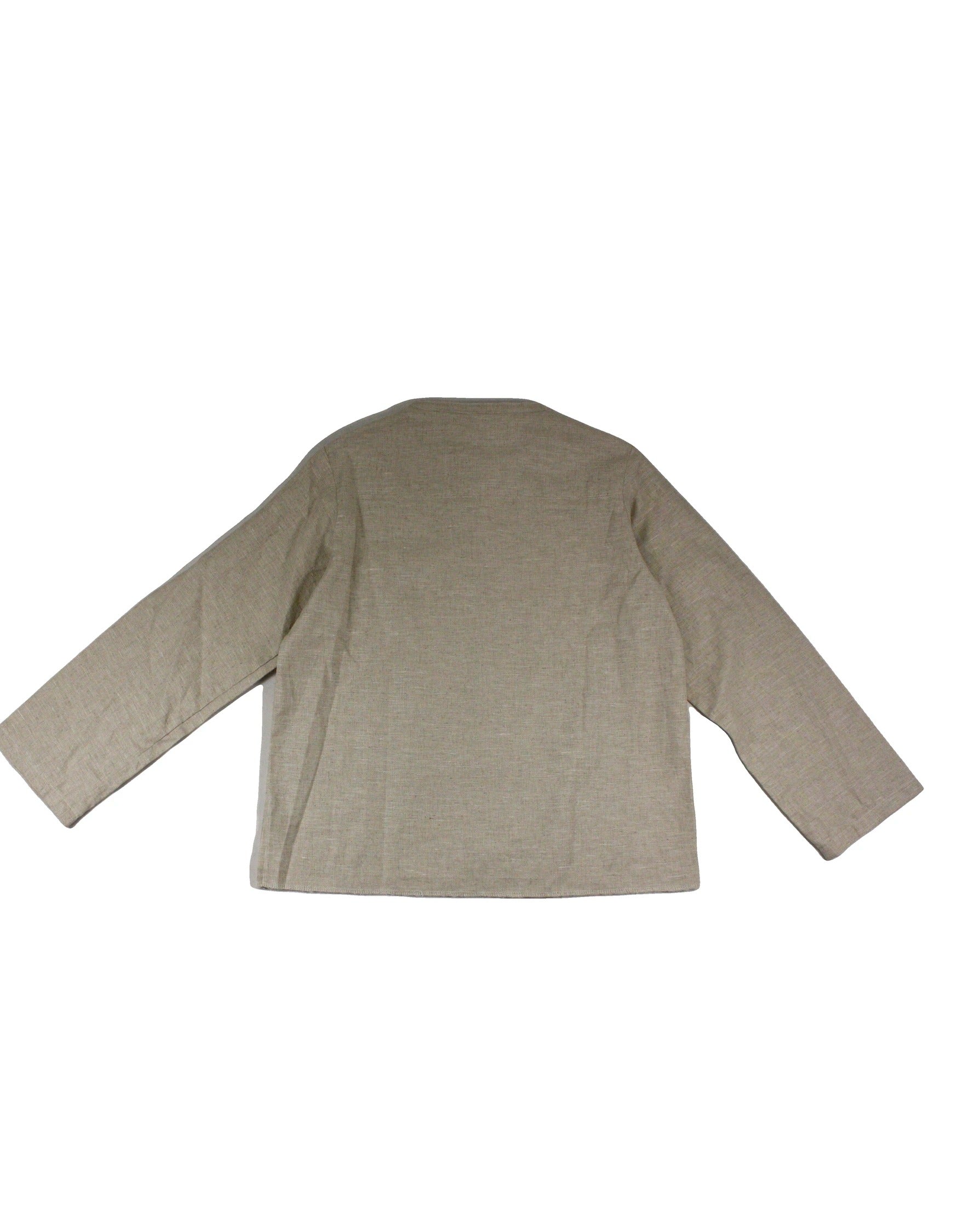 Women's Tan Long Sleeve High Neck Shirt