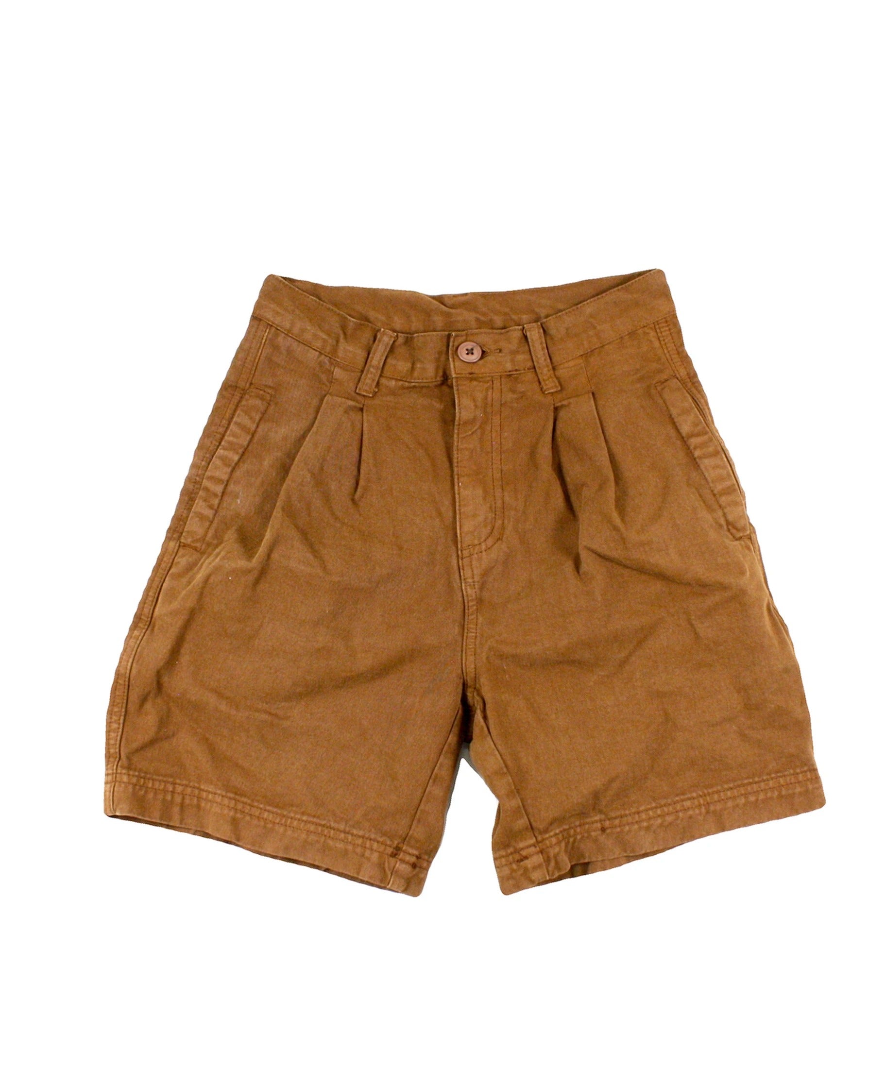 John Galt Women's Brown Pleated Shorts – Size W24