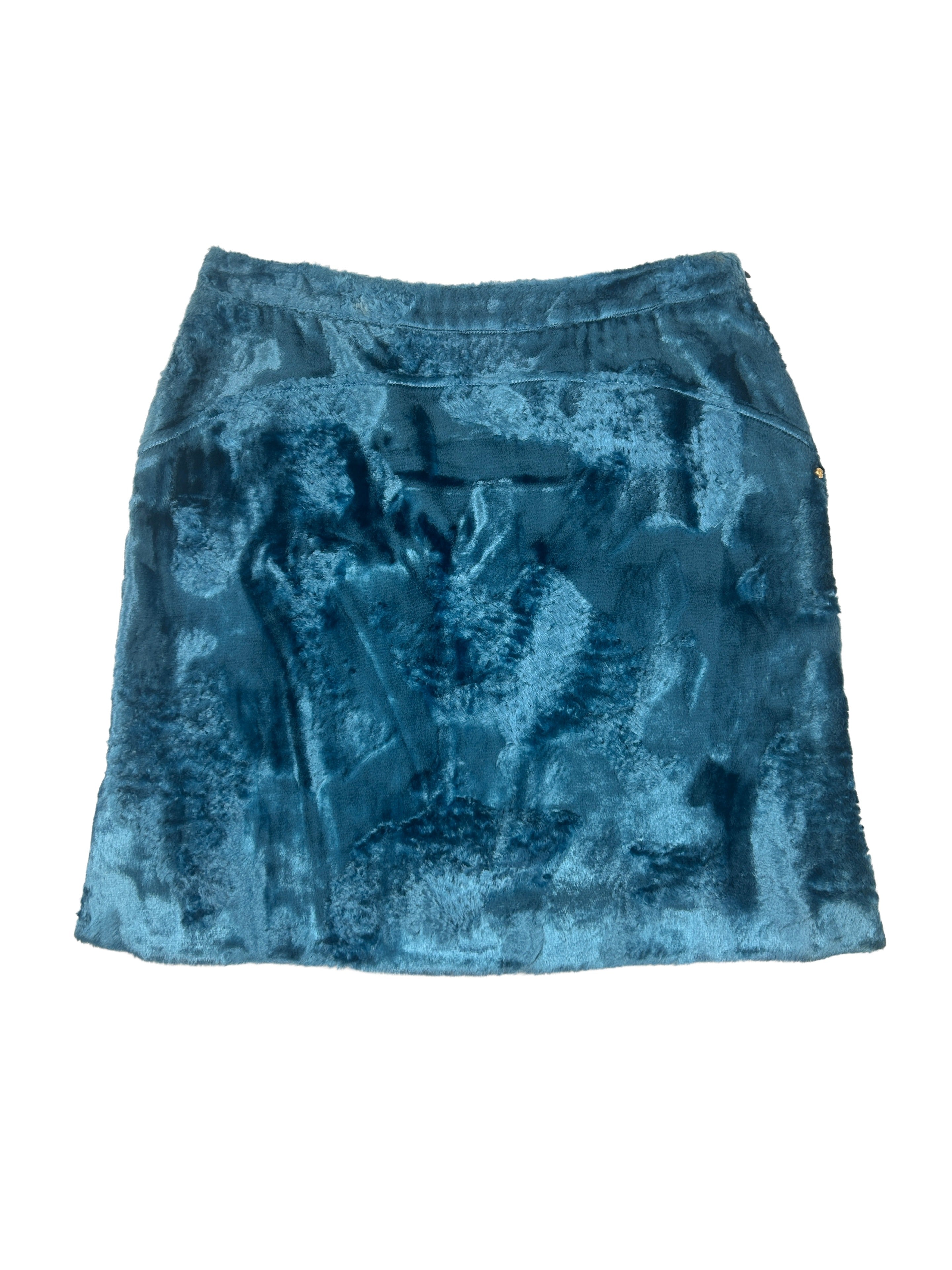 Versace Jeans Couture Size 28" Deadstock Faux Fur Mini Skirt
