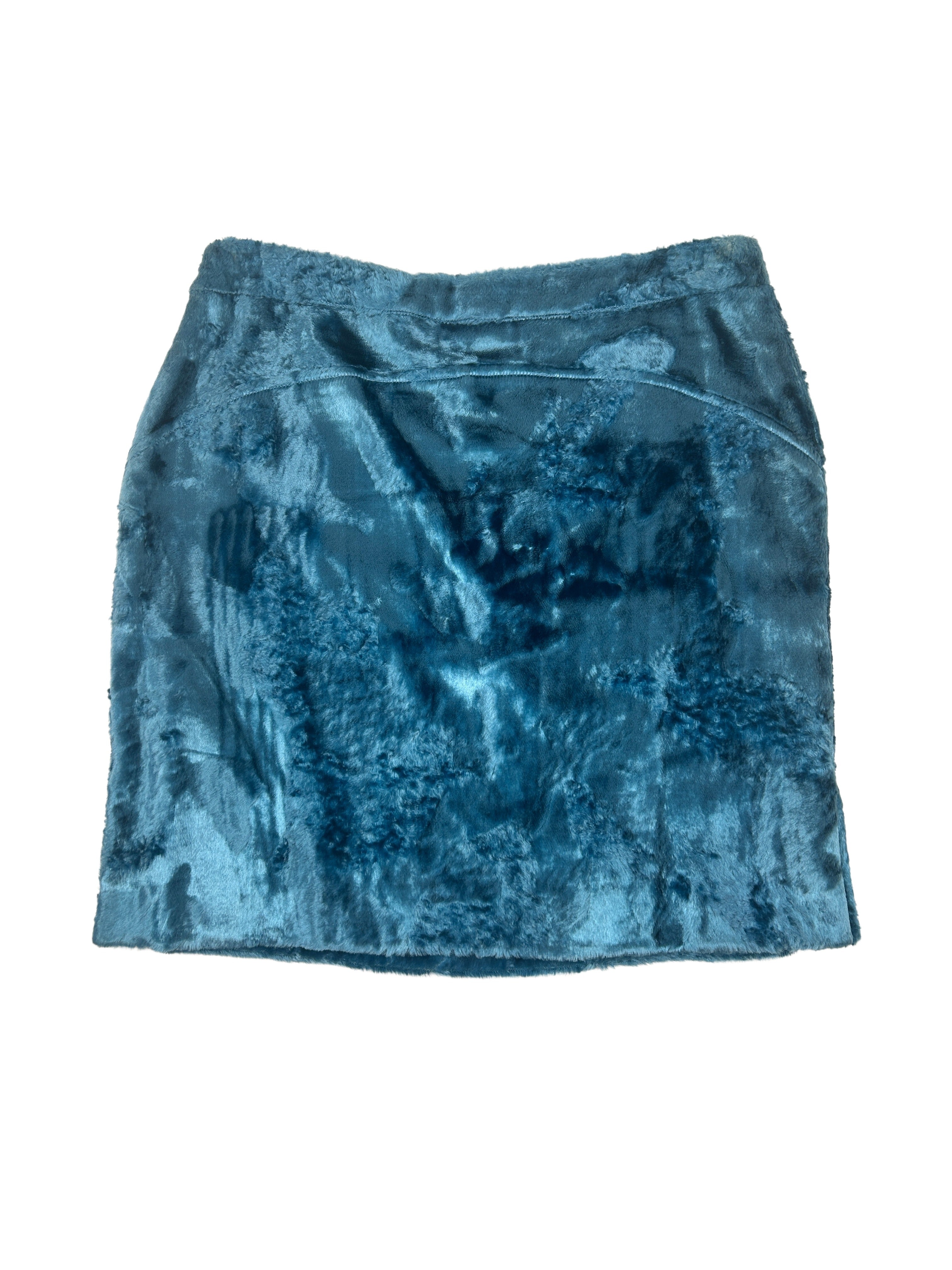 Versace Jeans Couture Size 28" Deadstock Faux Fur Mini Skirt