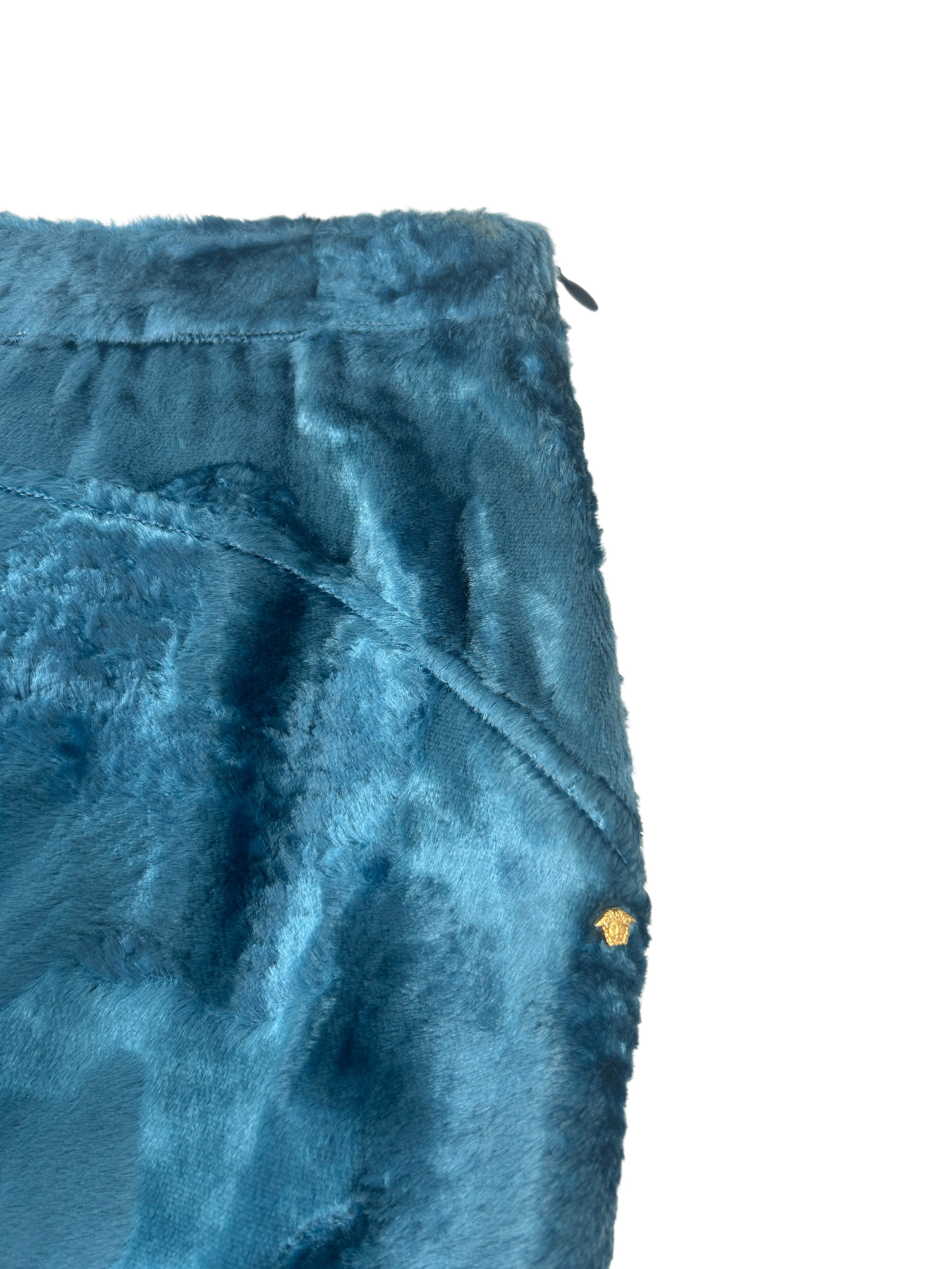 Versace Jeans Couture Size 28" Deadstock Faux Fur Mini Skirt