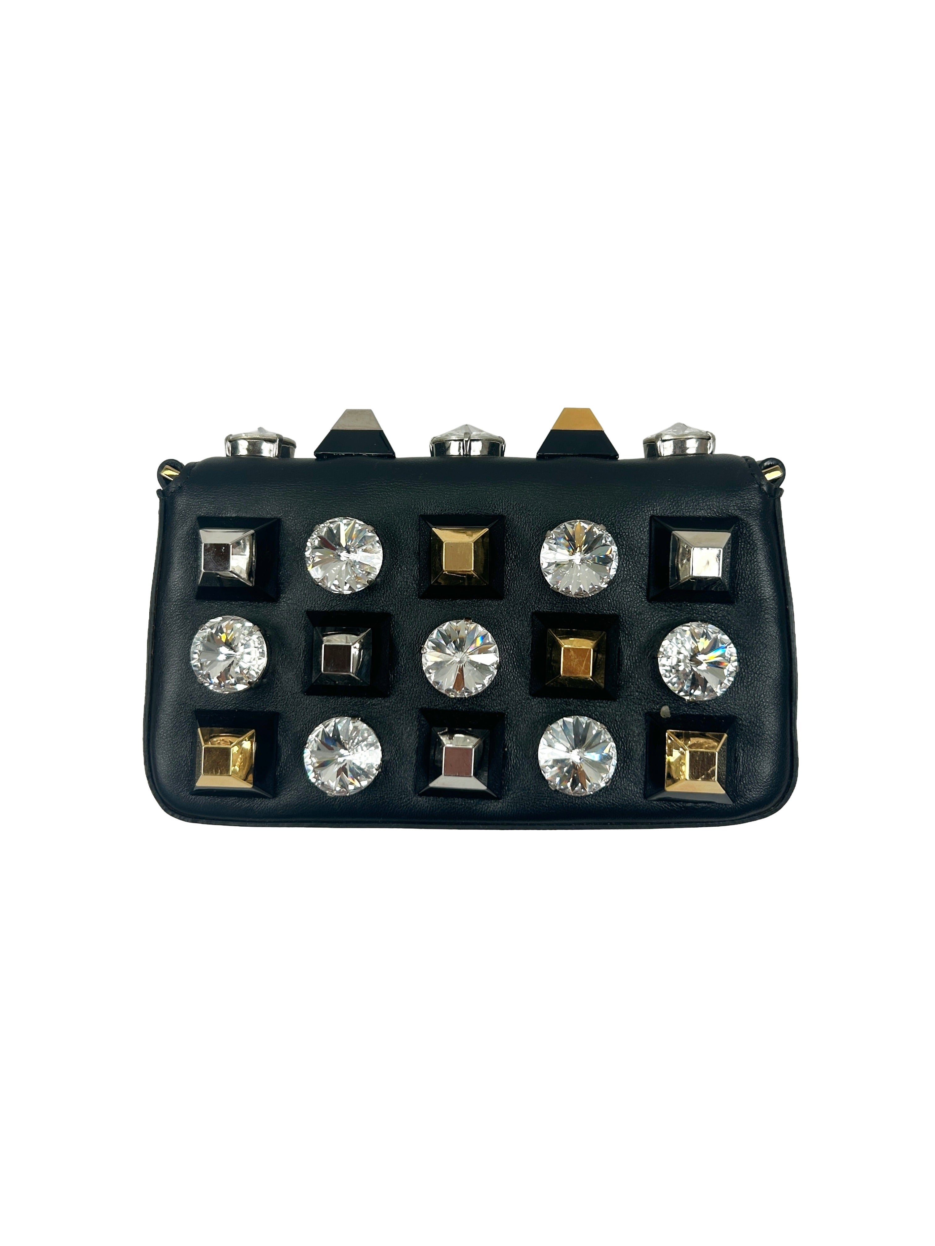 Fendi Micro Baguette Embellished Mini Bag