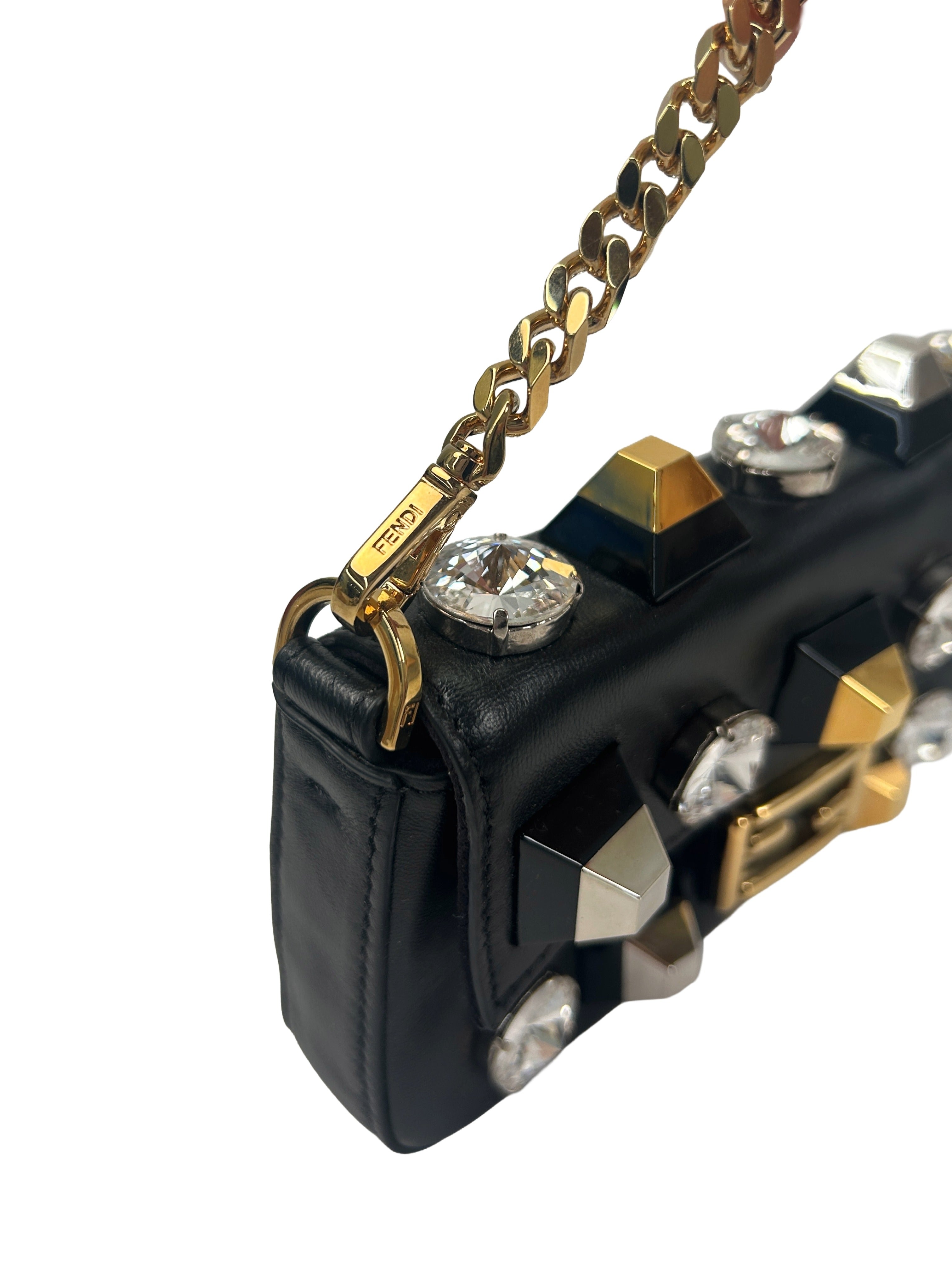 Fendi Micro Baguette Embellished Mini Bag