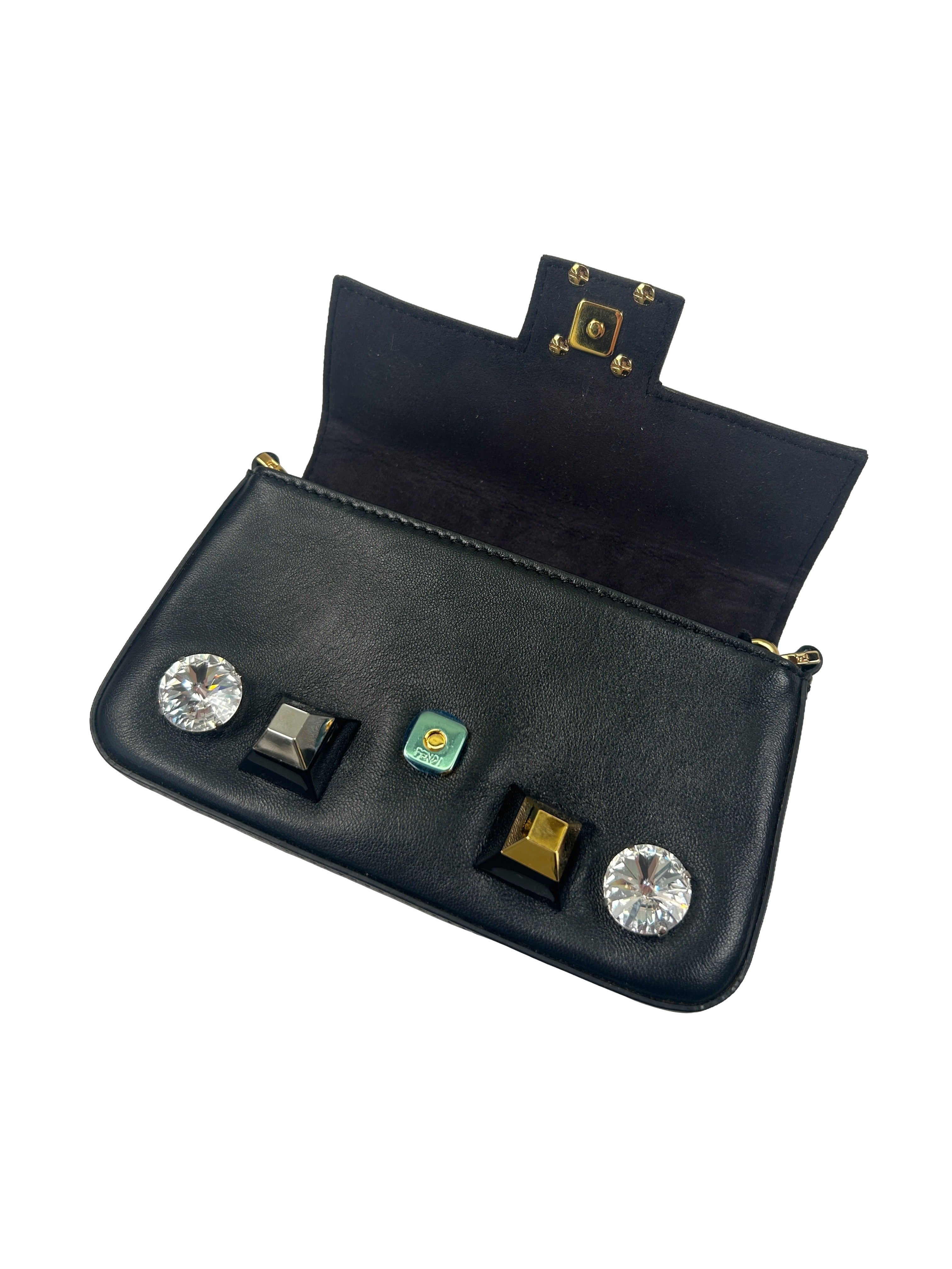 Fendi Micro Baguette Embellished Mini Bag