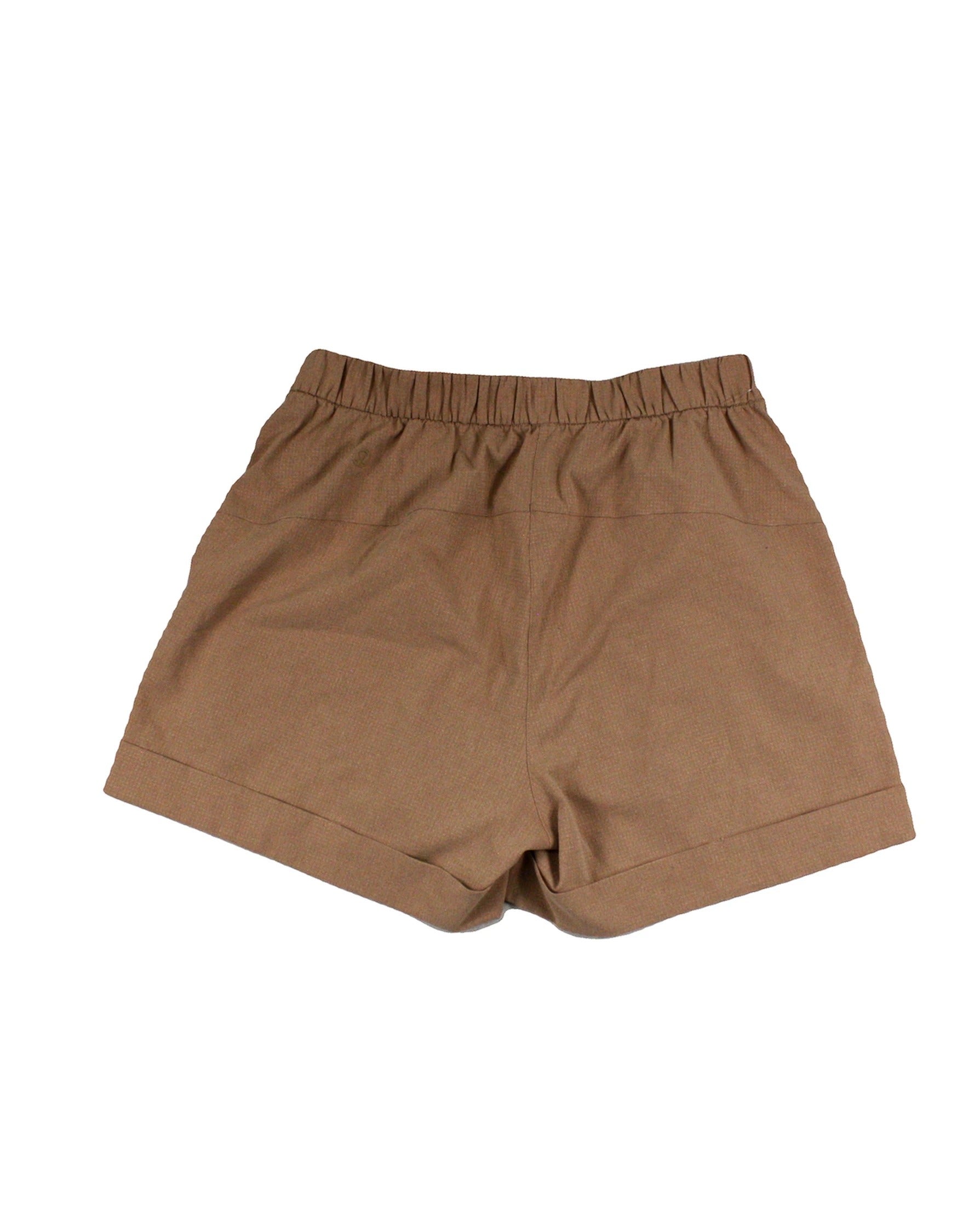 Lululemon Women's Tan Pleated Mini Shorts – Size 4
