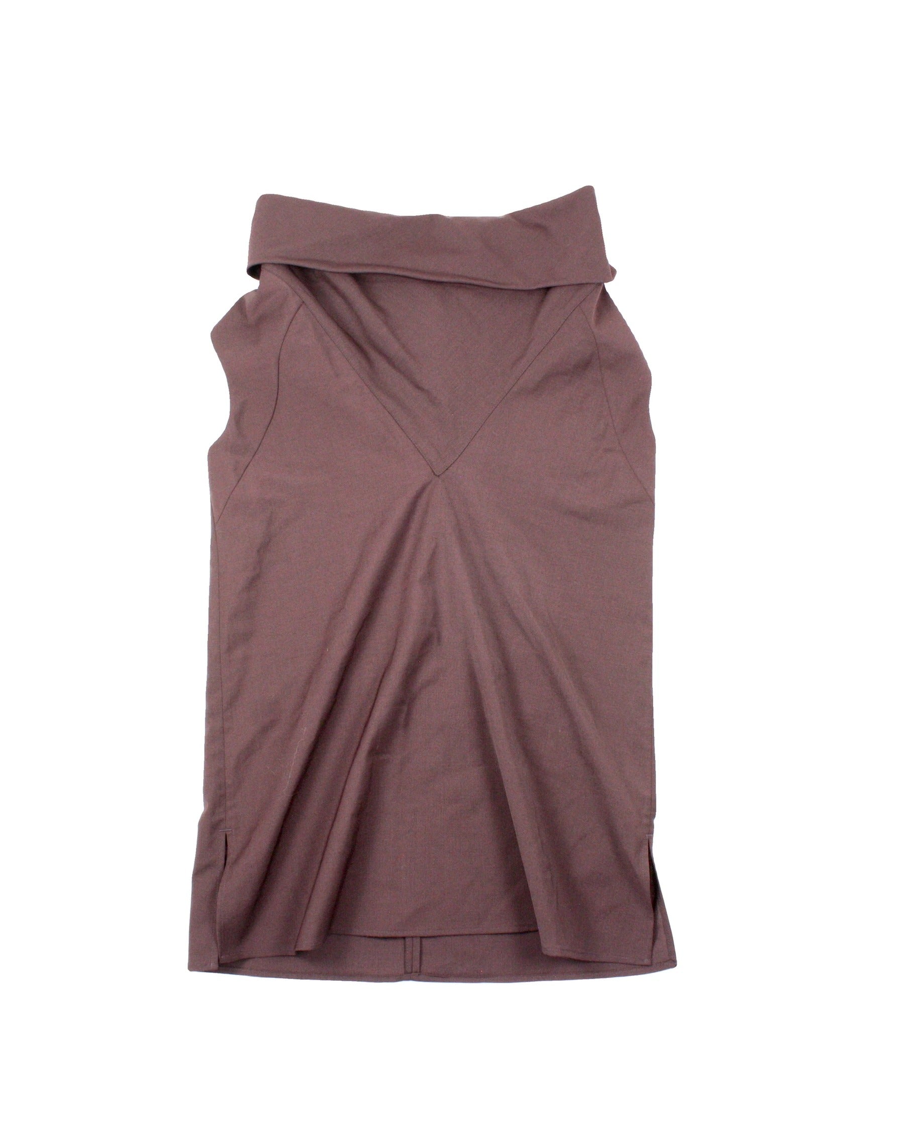 Cos Women's Dark Purple Wool Blend Sleeveless Cowl Neck Top – Size 2