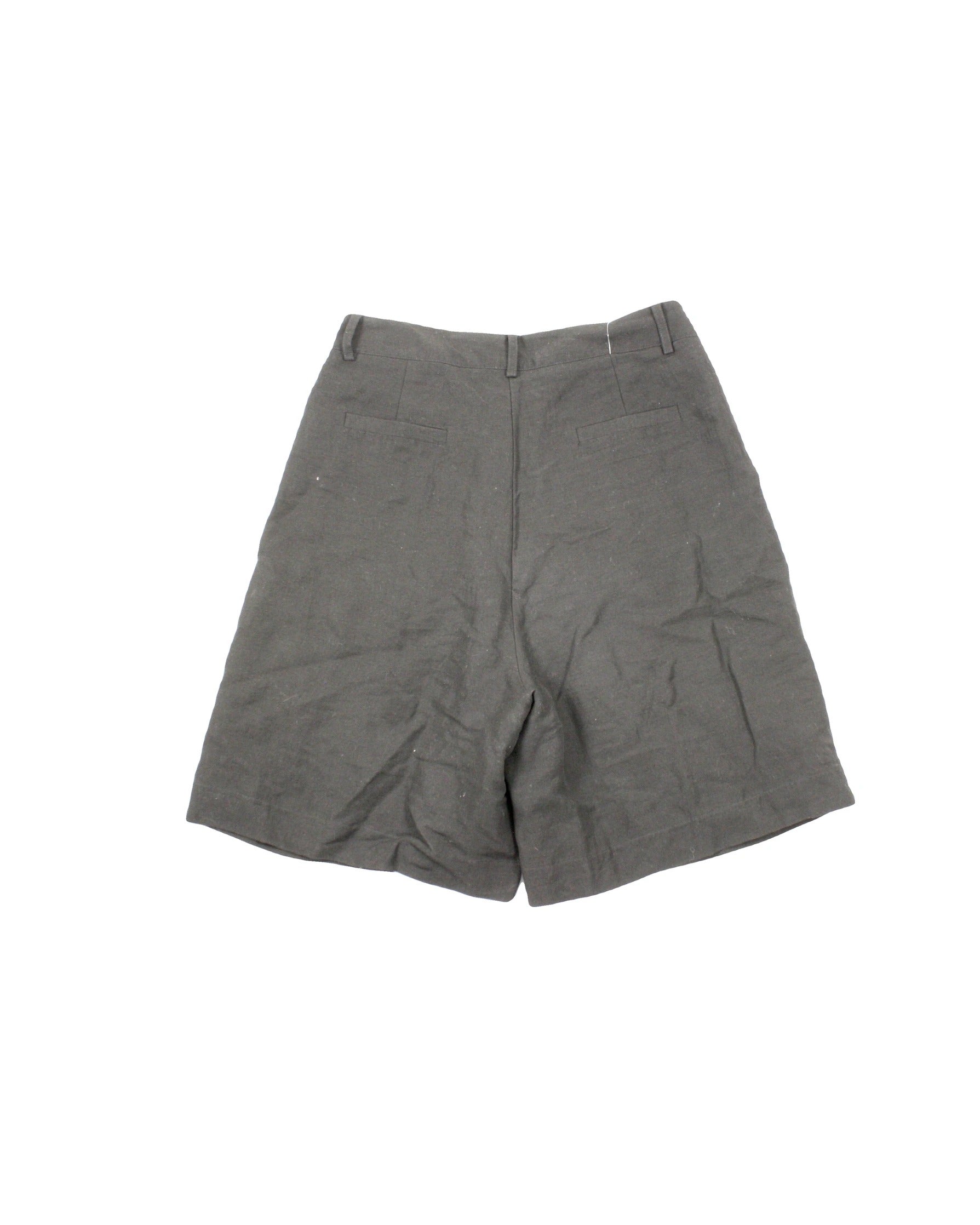 Modello Studio Women's Black Pleated Front Shorts – Size W24