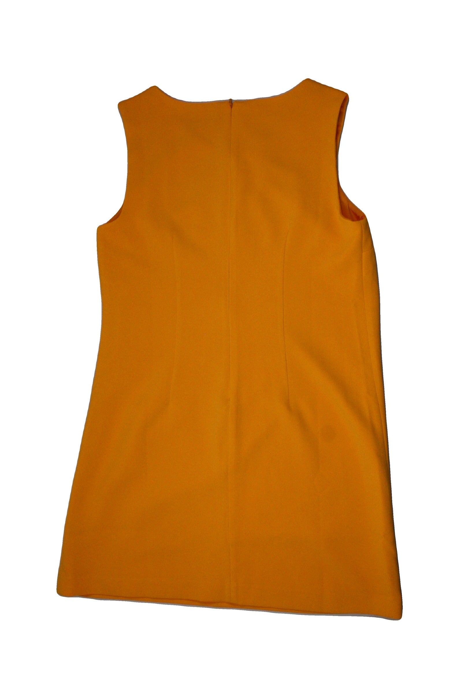 Victoria Beckham for Target Women's Yellow/White Sleeveless Mini Dress – Size M