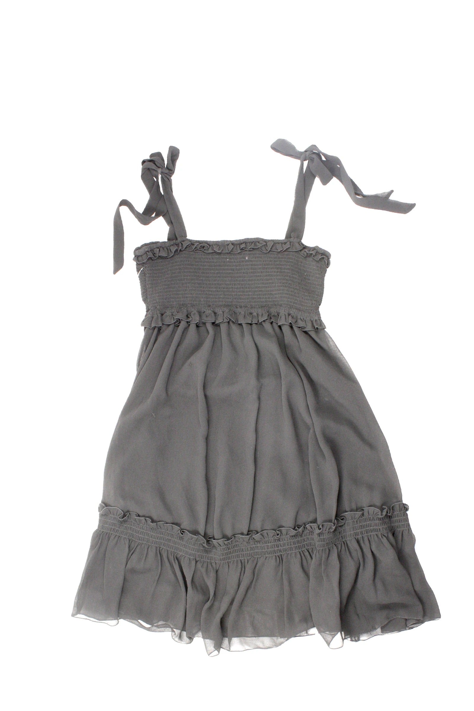 Sunday Best Women's Black Sleeveless Mini Dress with Ruffle Trim – Size XS