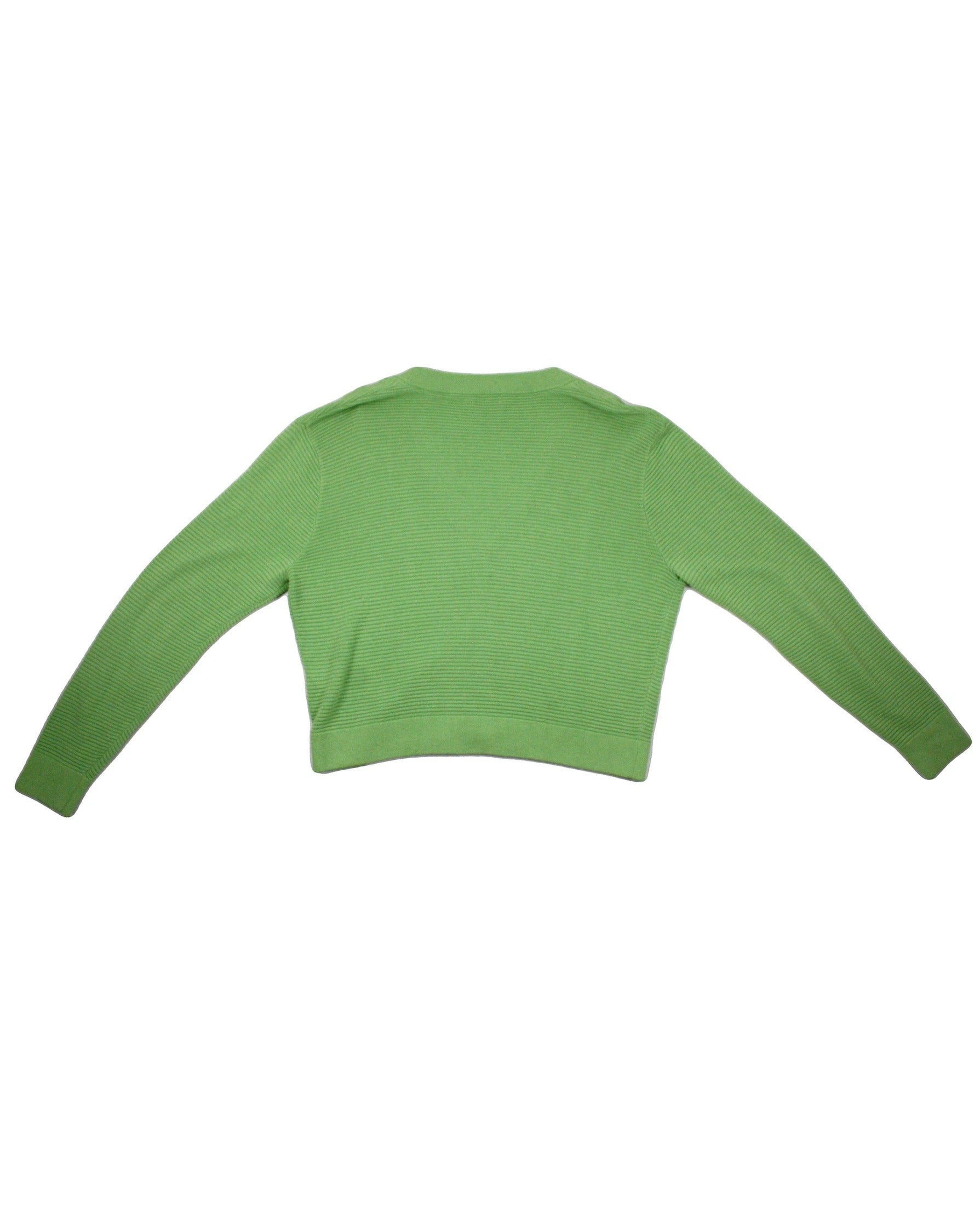 Wilfred Women's Green Linen Blend Long Sleeve Cardigan – Size S
