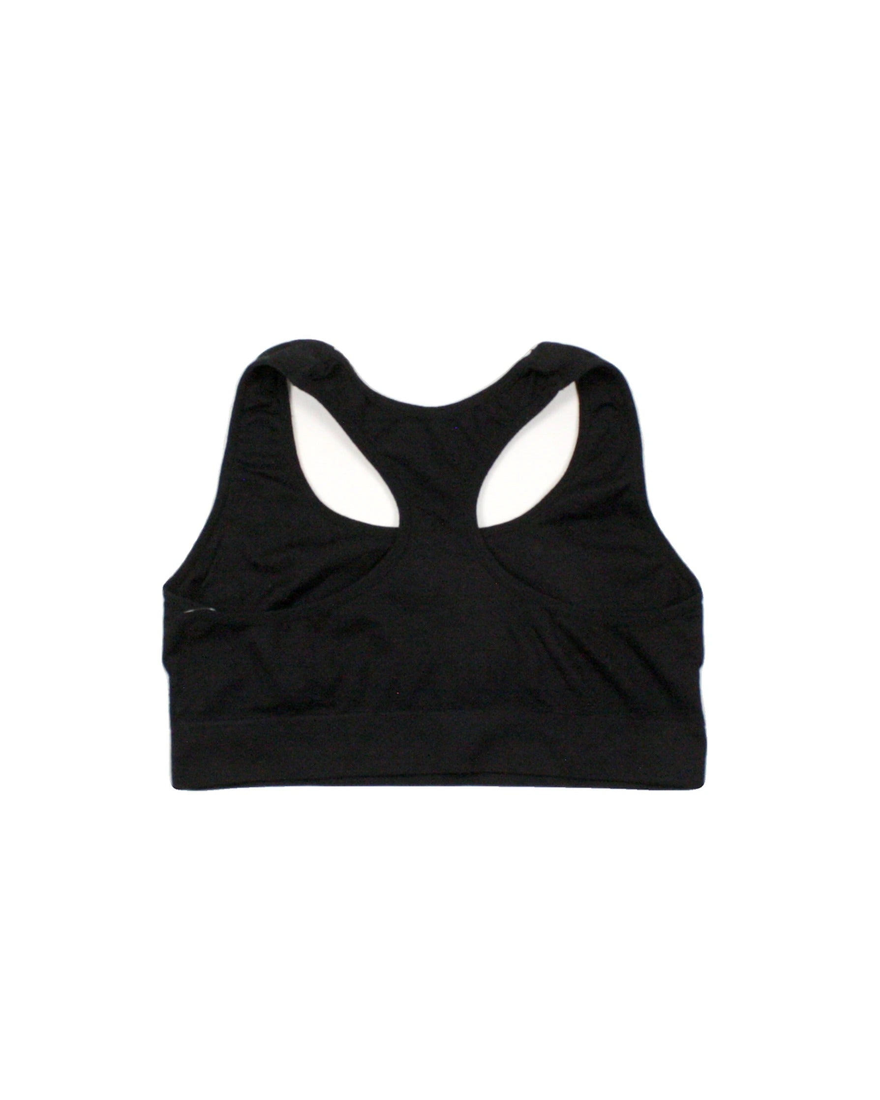 Juicy Couture Women's Black/Silver Sequined Sleeveless Bra Top