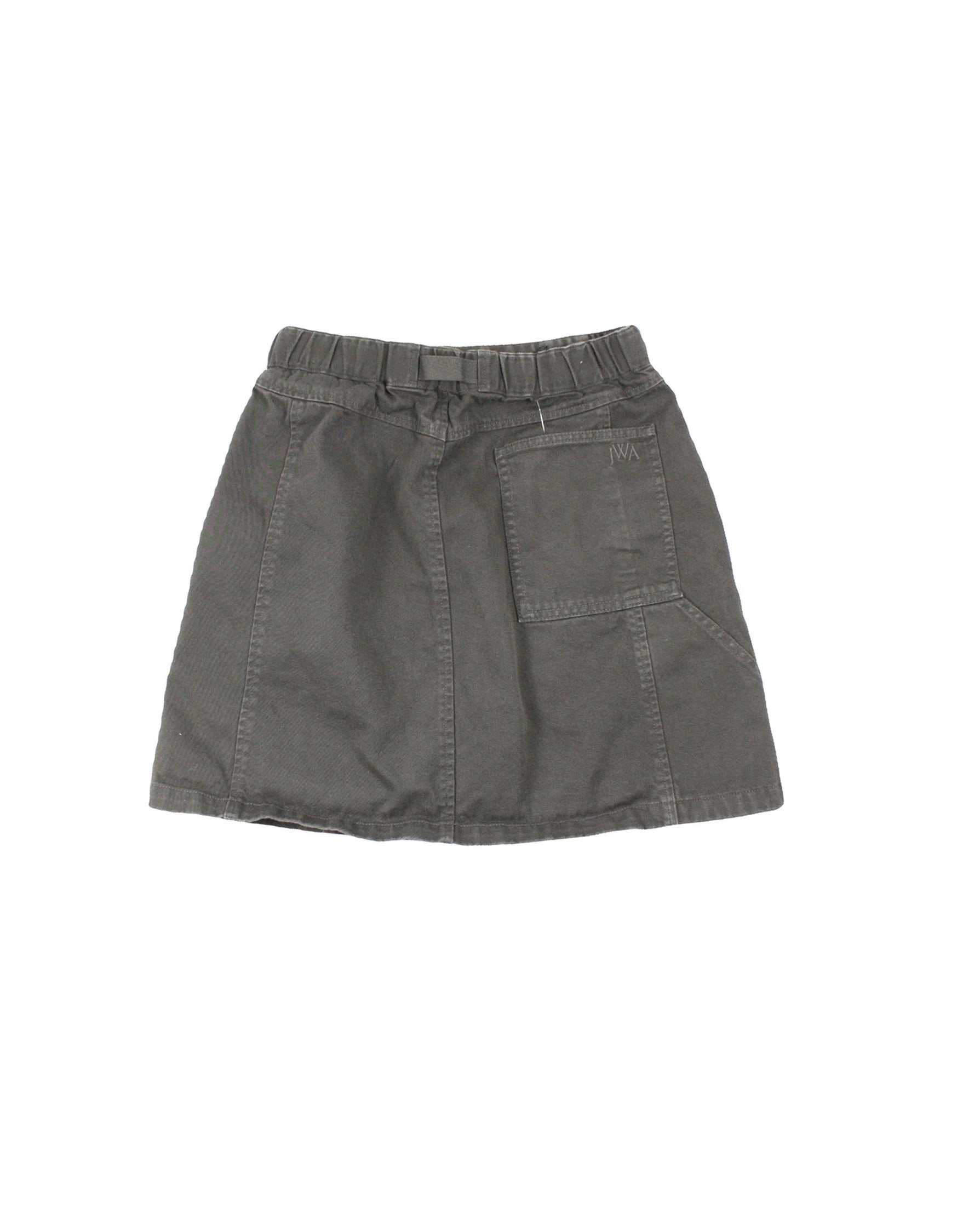 JW Anderson x Uniqlo Women's Dark Grey Panel Skirt with Zip Fly and Adjustable Belt – W25