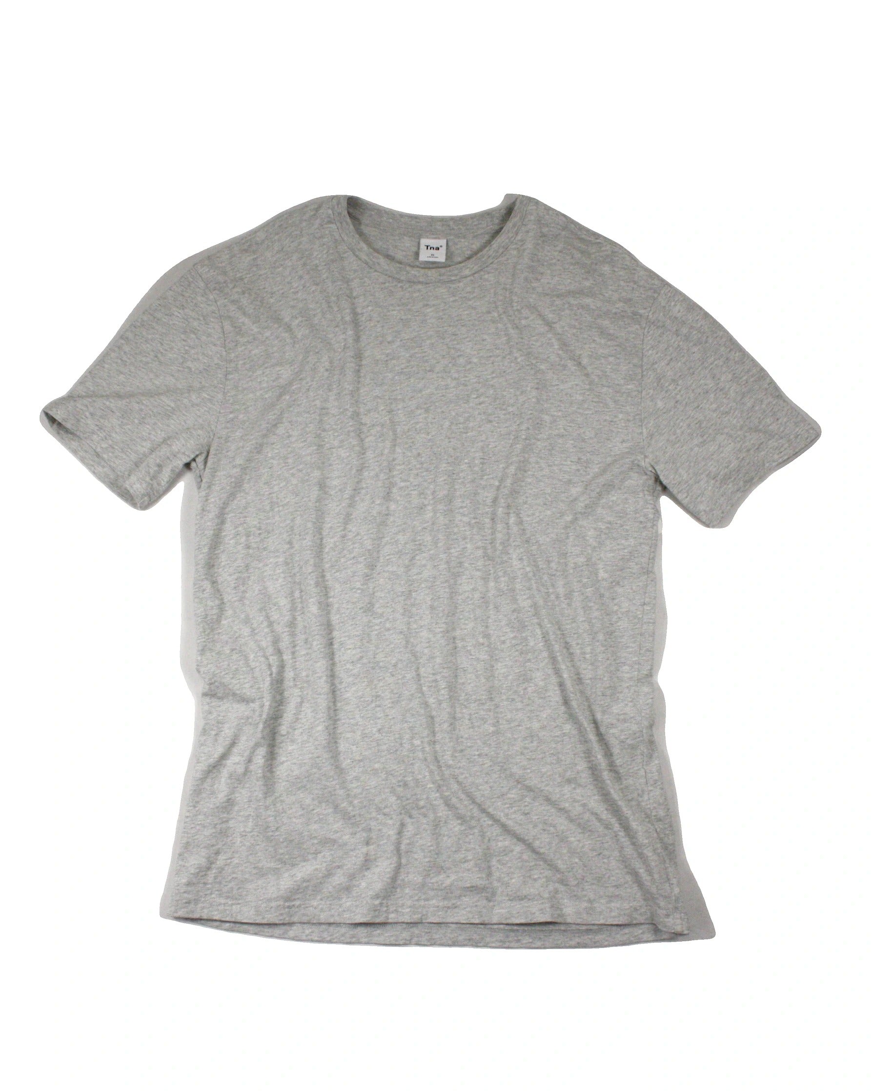 TNA Women's Light Grey Heather Crew Neck Tee – Size XS