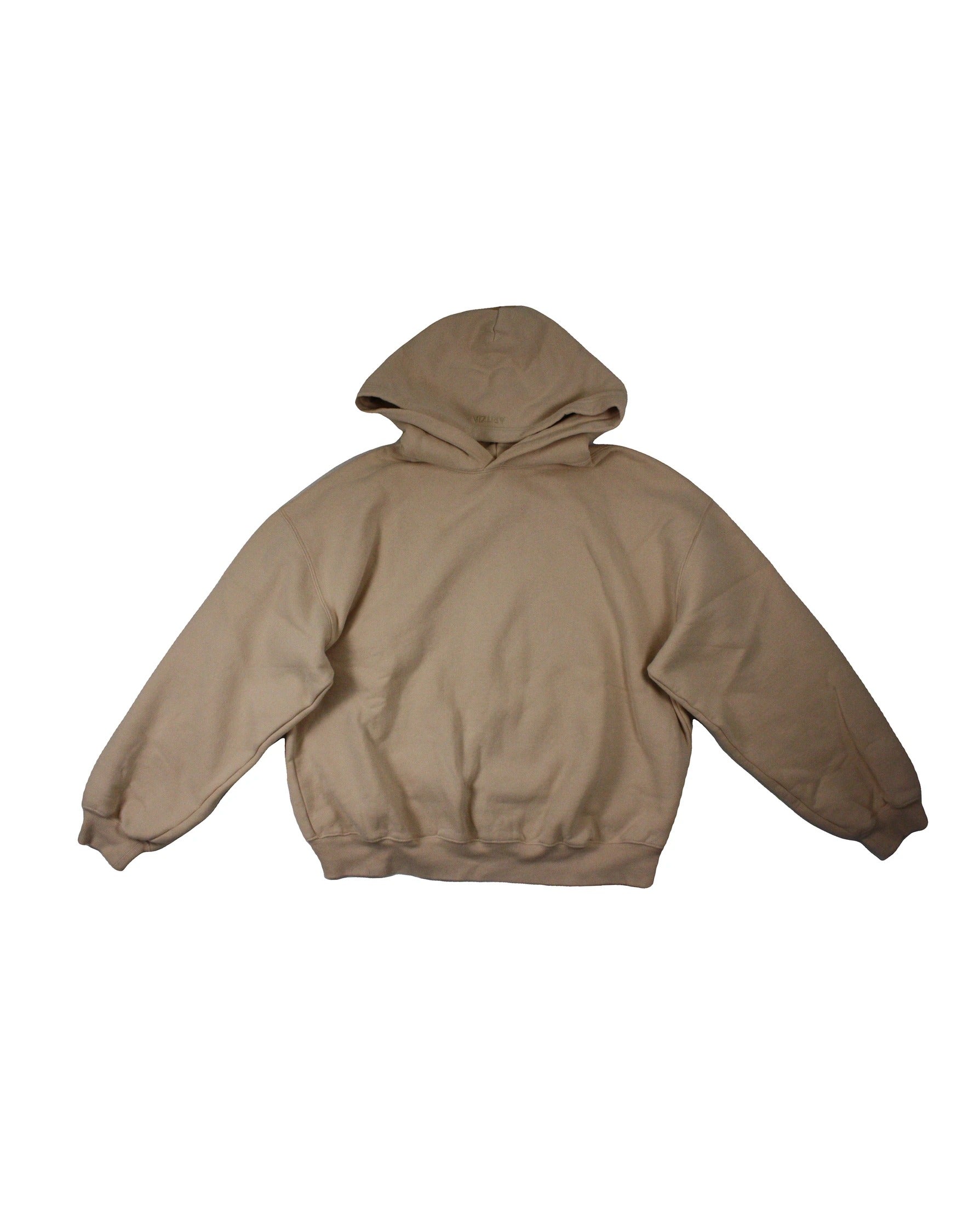 Aritzia Sweatfleece Women's Beige Long Sleeve Hooded Sweatshirt – Size 2
