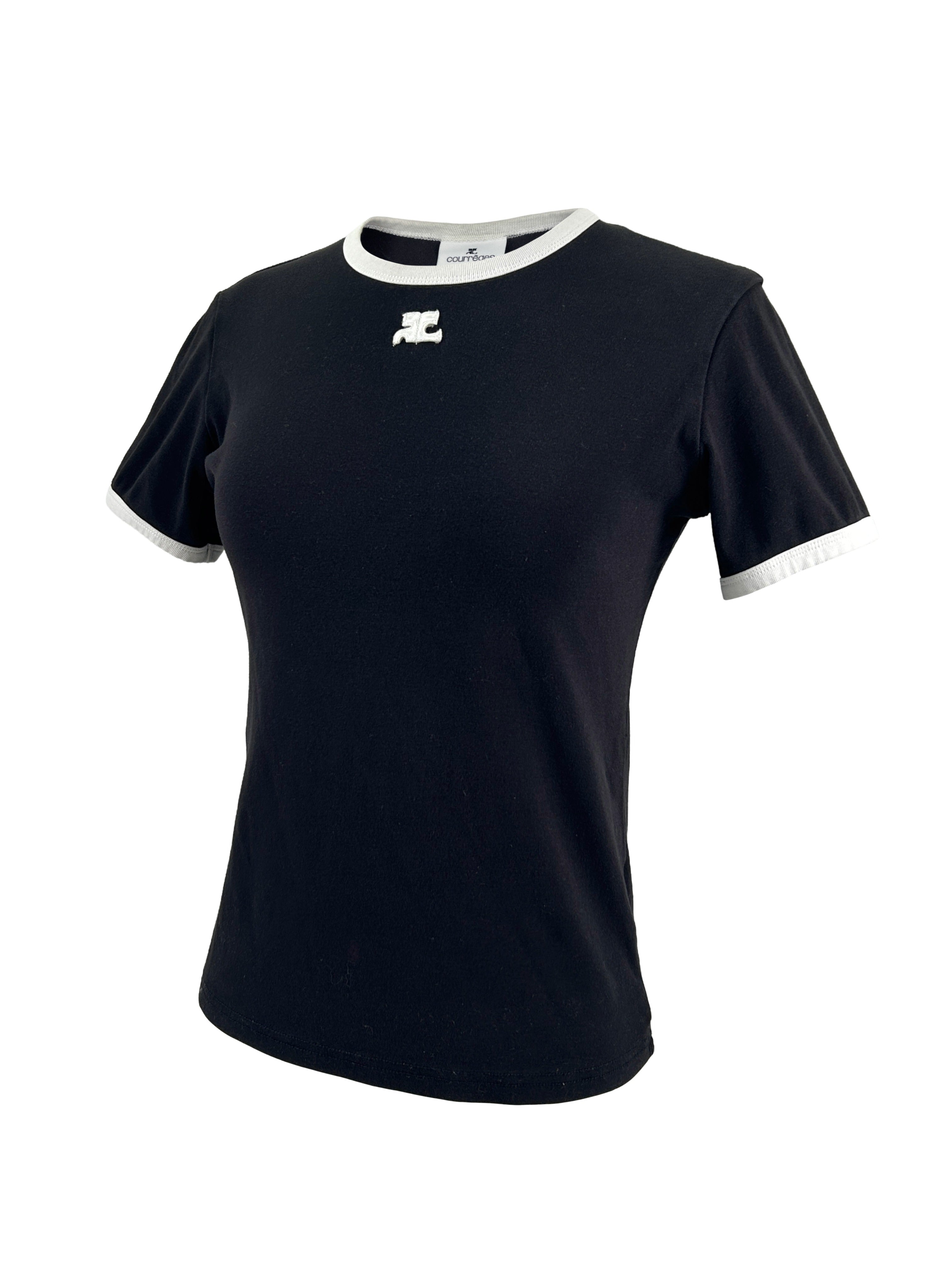Courreges Size M Signature Contrast T-Shirt