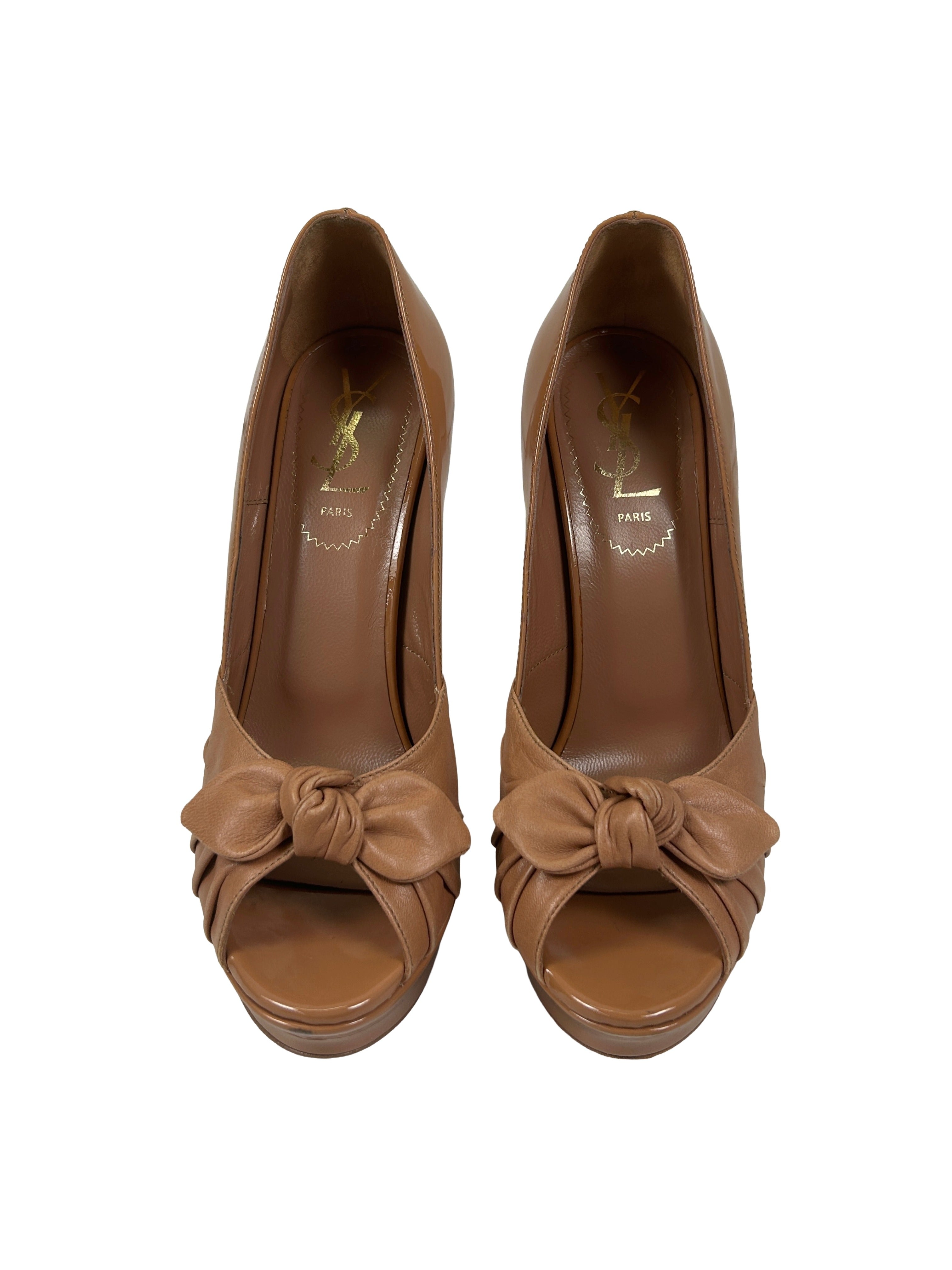 Yves Saint Laurent Size 36.5 Palais Platform Pumps