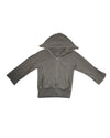 Standard James Perse Designer Women's Grey Zip-Front Hooded Sweatshirt with Wide Sleeves – Size OP