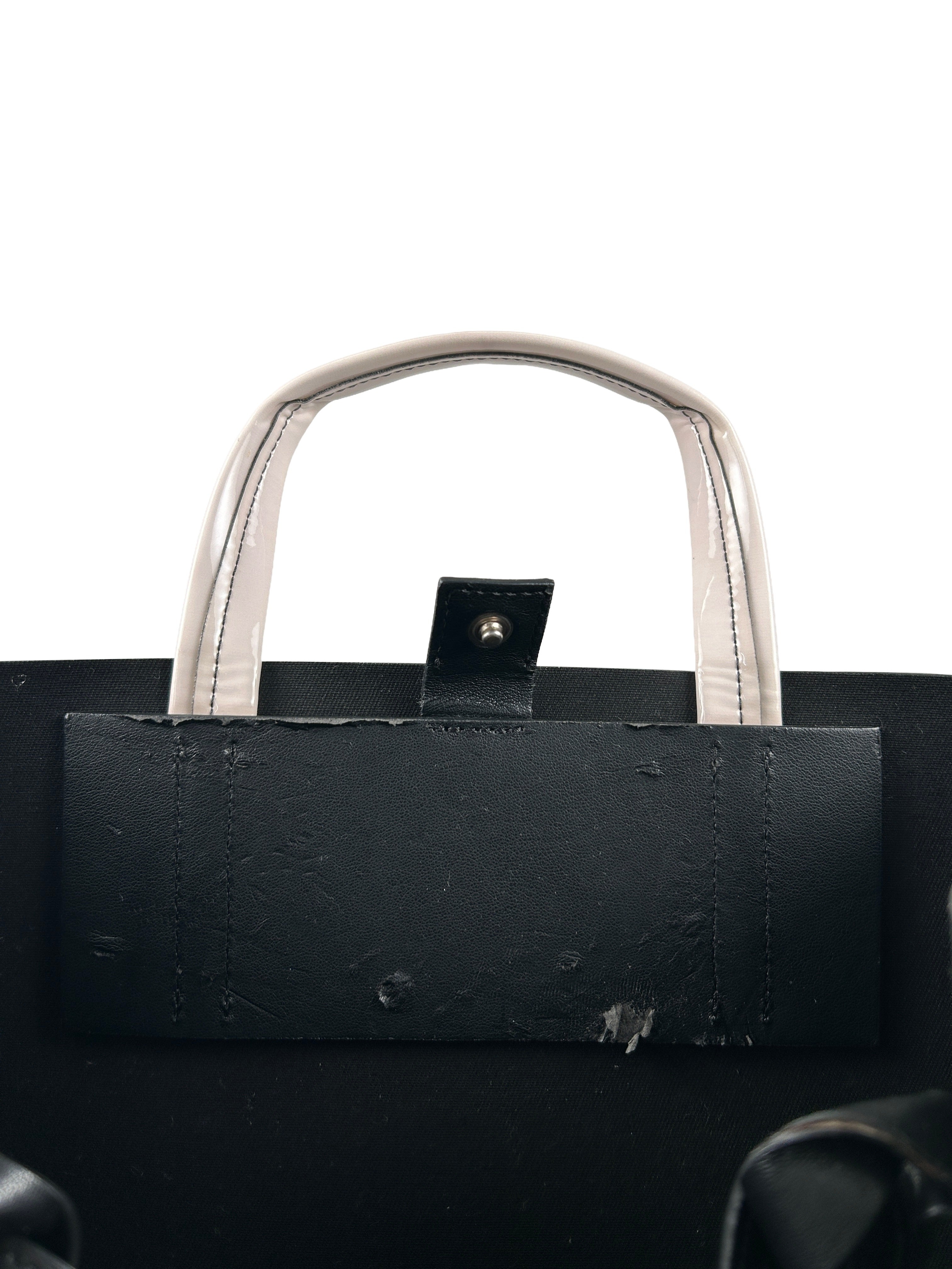 Acne Studios Baker Lips Print Patent Tote Bag