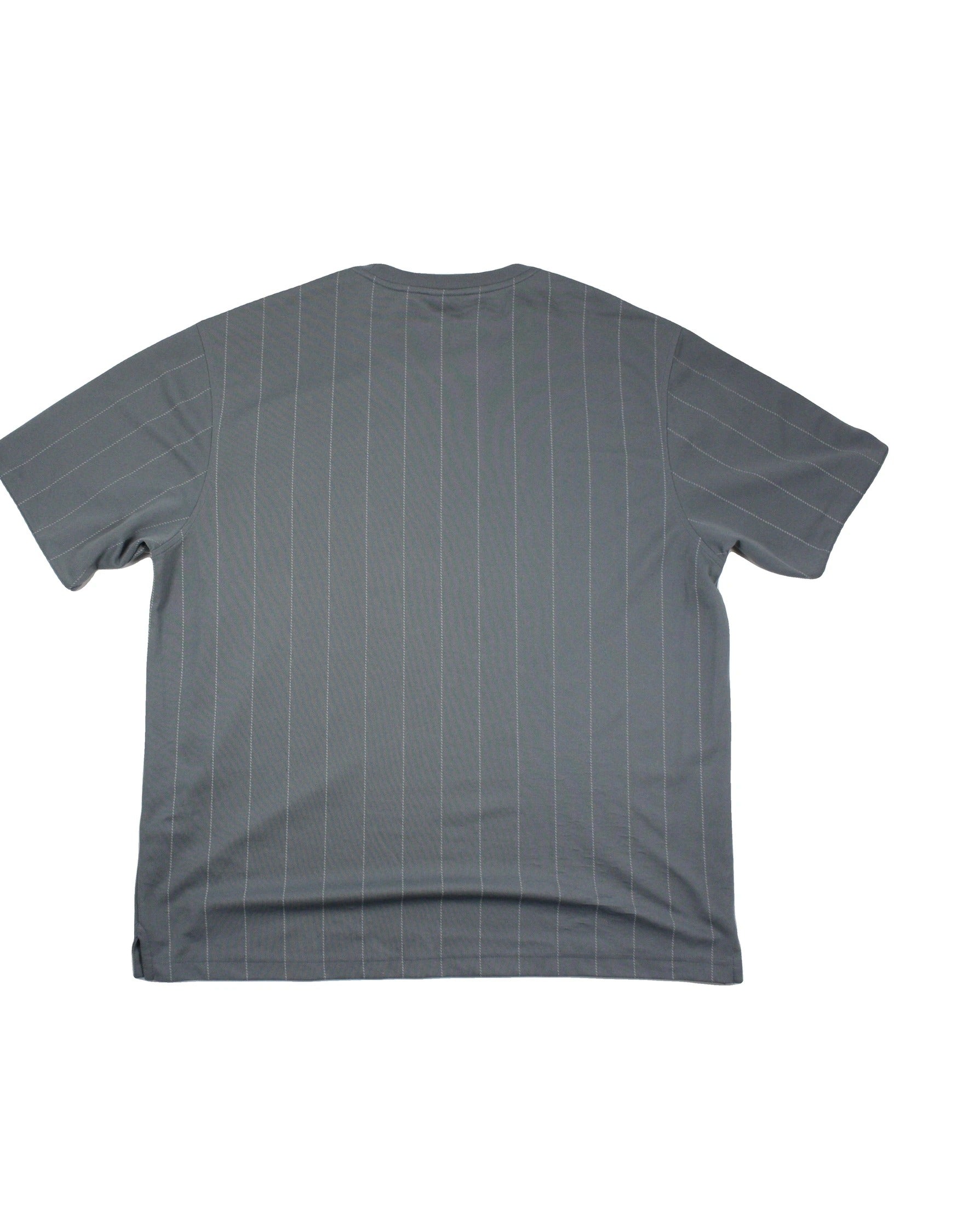 Lacoste Men's Grey/White Short Sleeve Top with Croc Logo – Size 6