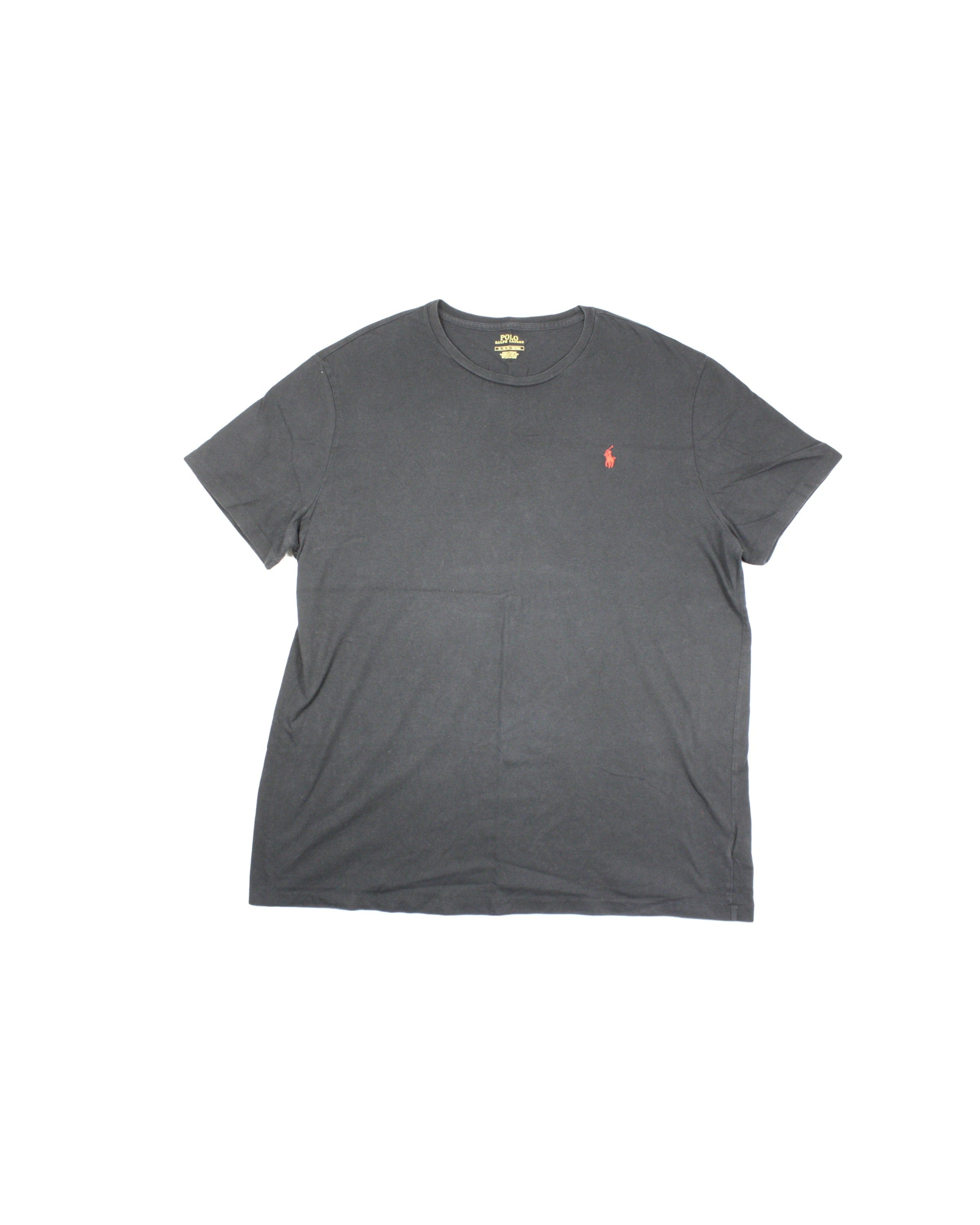Polo Ralph Lauren Men's Black/Red Short Sleeve Tee with Embroidered Logo – Size XL