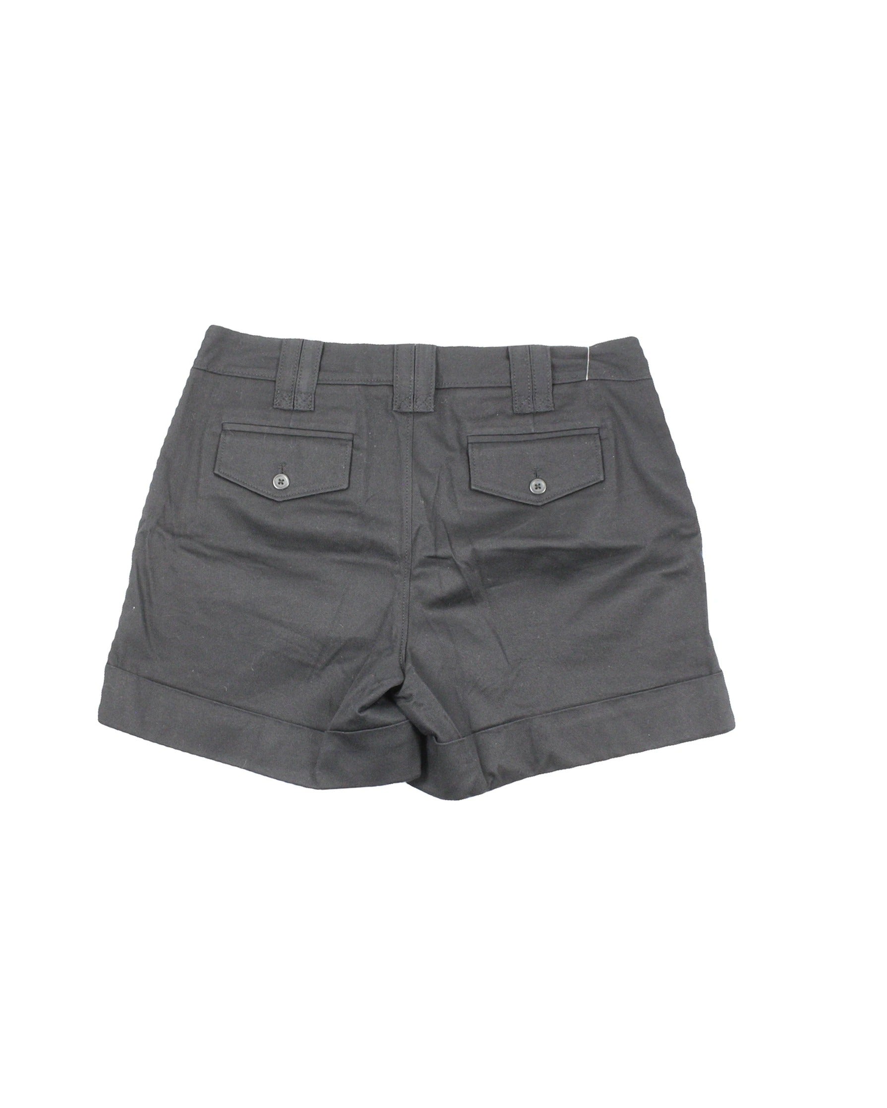 Banana Republic Women's Black Cargo Mini Shorts with Roll Hem – Waist 28
