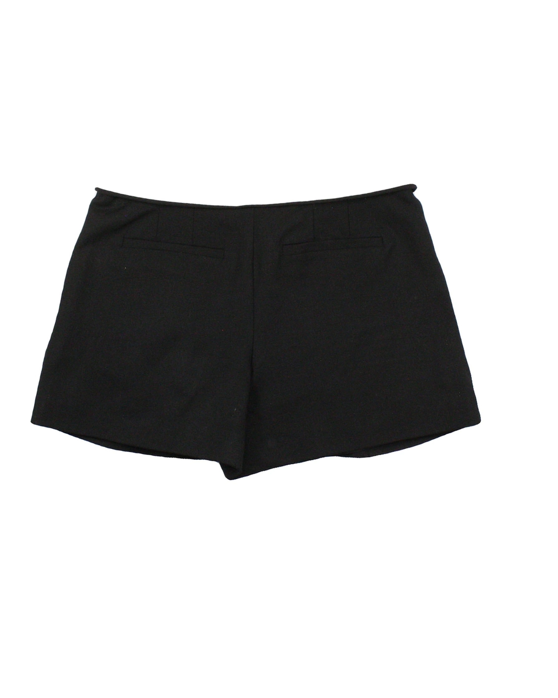 Babaton Women's Pleated Mini Shorts with Folded Waist – Waist 27