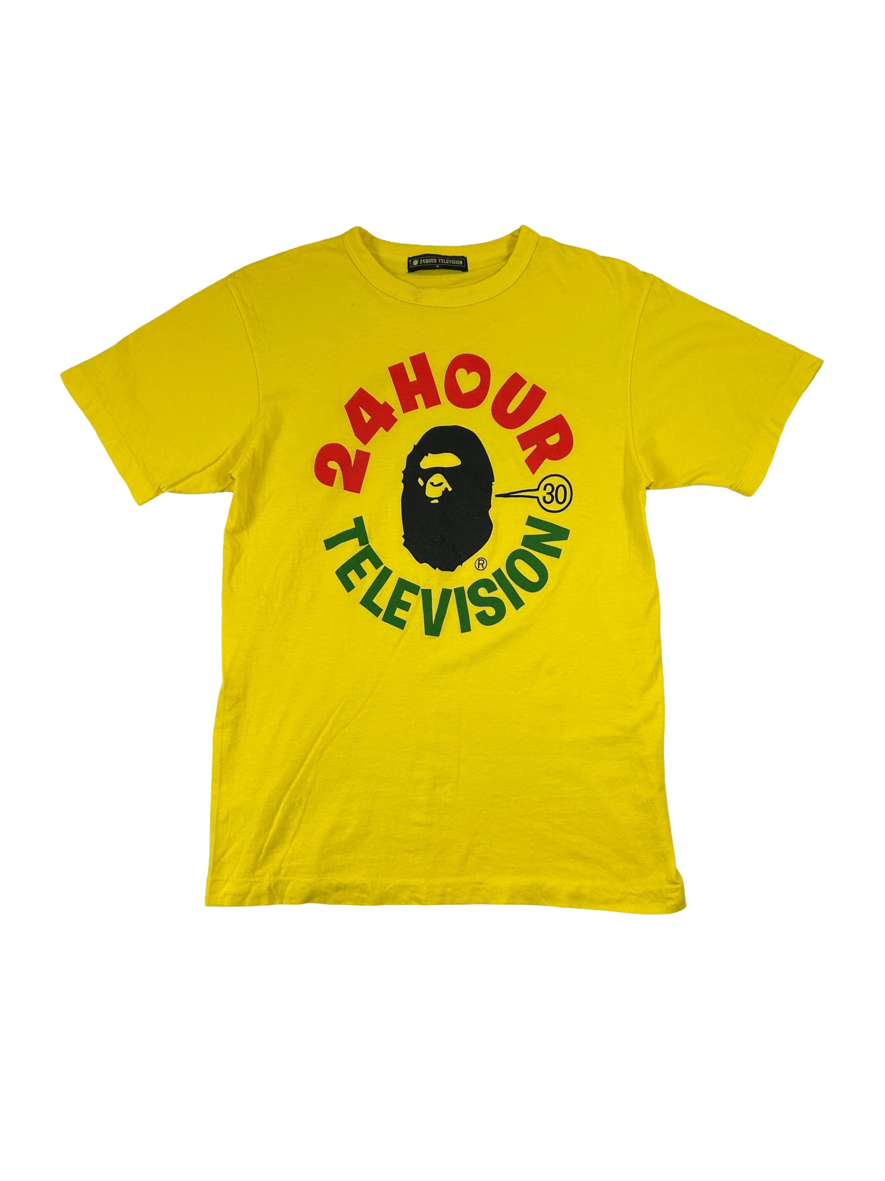 Bape x 24 Hour Television Graphic Logo T-Shirt