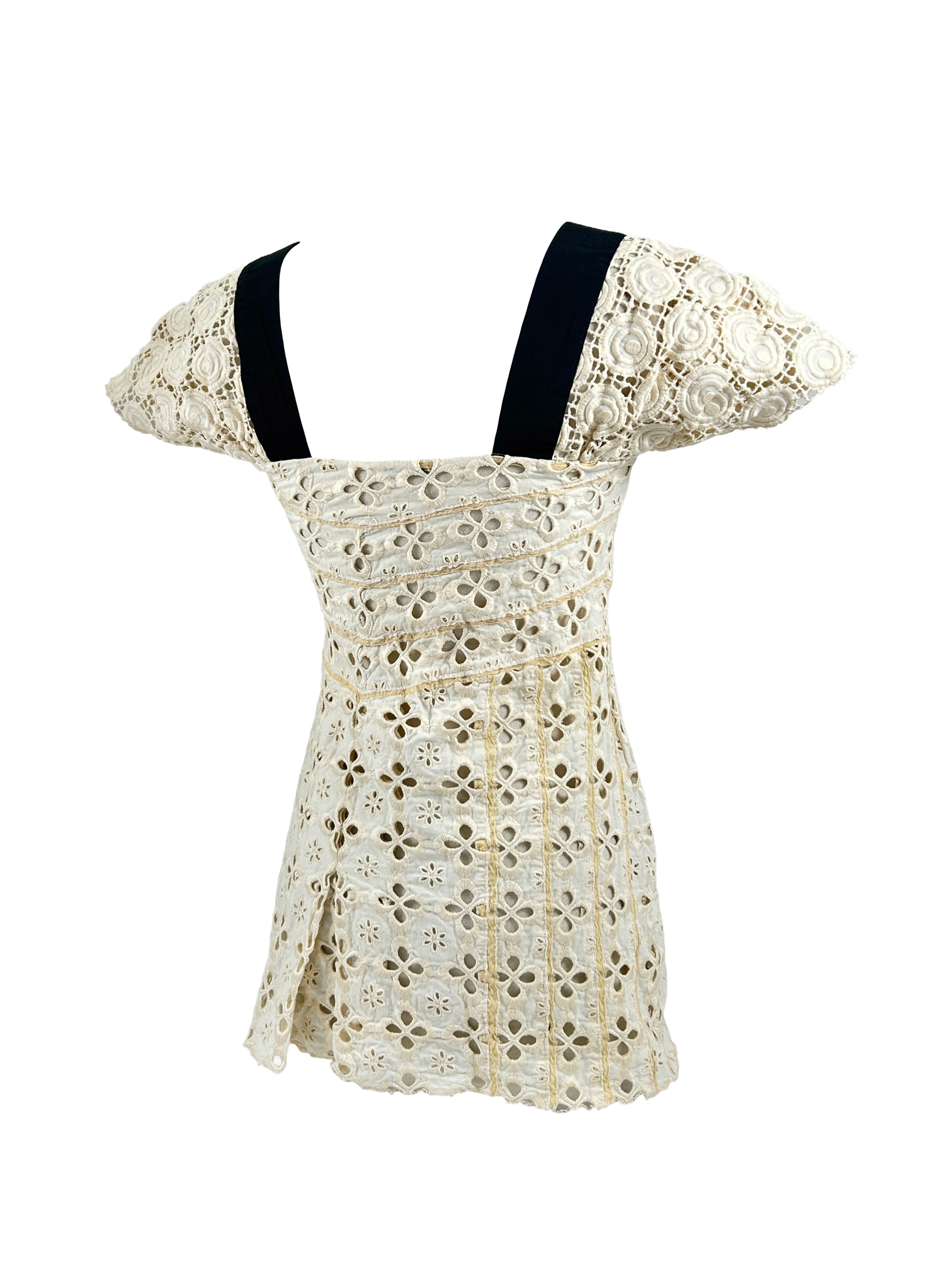 Miu Miu Size 44 SS2006 Runway Eyelet Lace Top