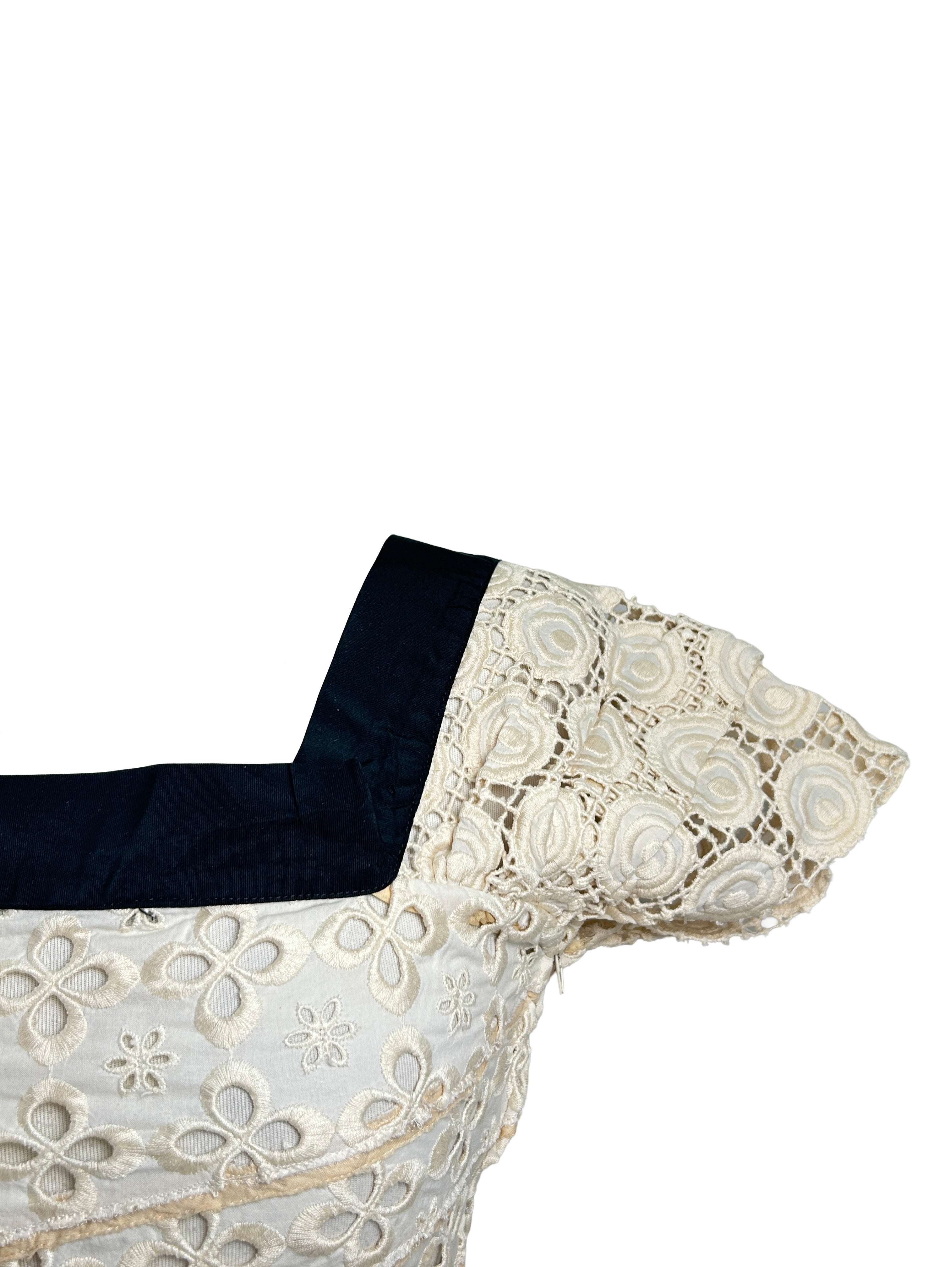 Miu Miu Size 44 SS2006 Runway Eyelet Lace Top